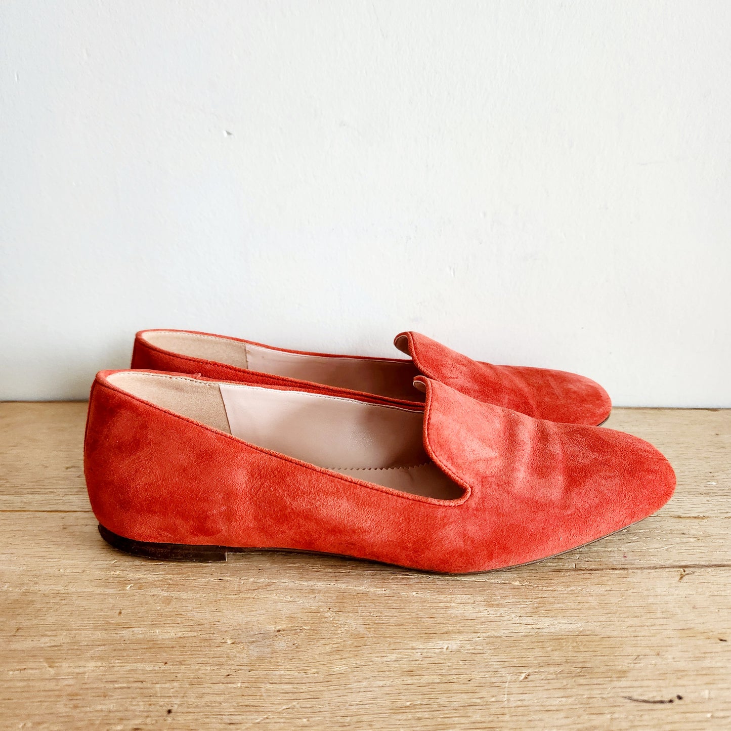 J Crew Suede Flats - size 8