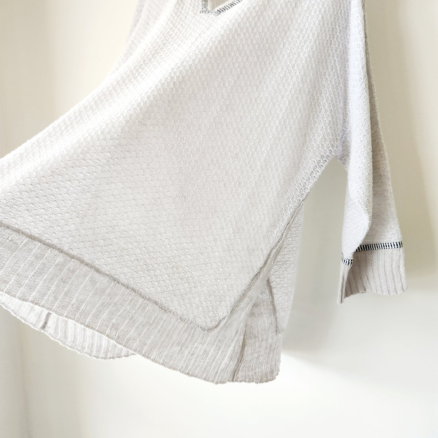 G & C 100% Linen Open Knit Oversized Sweater - L