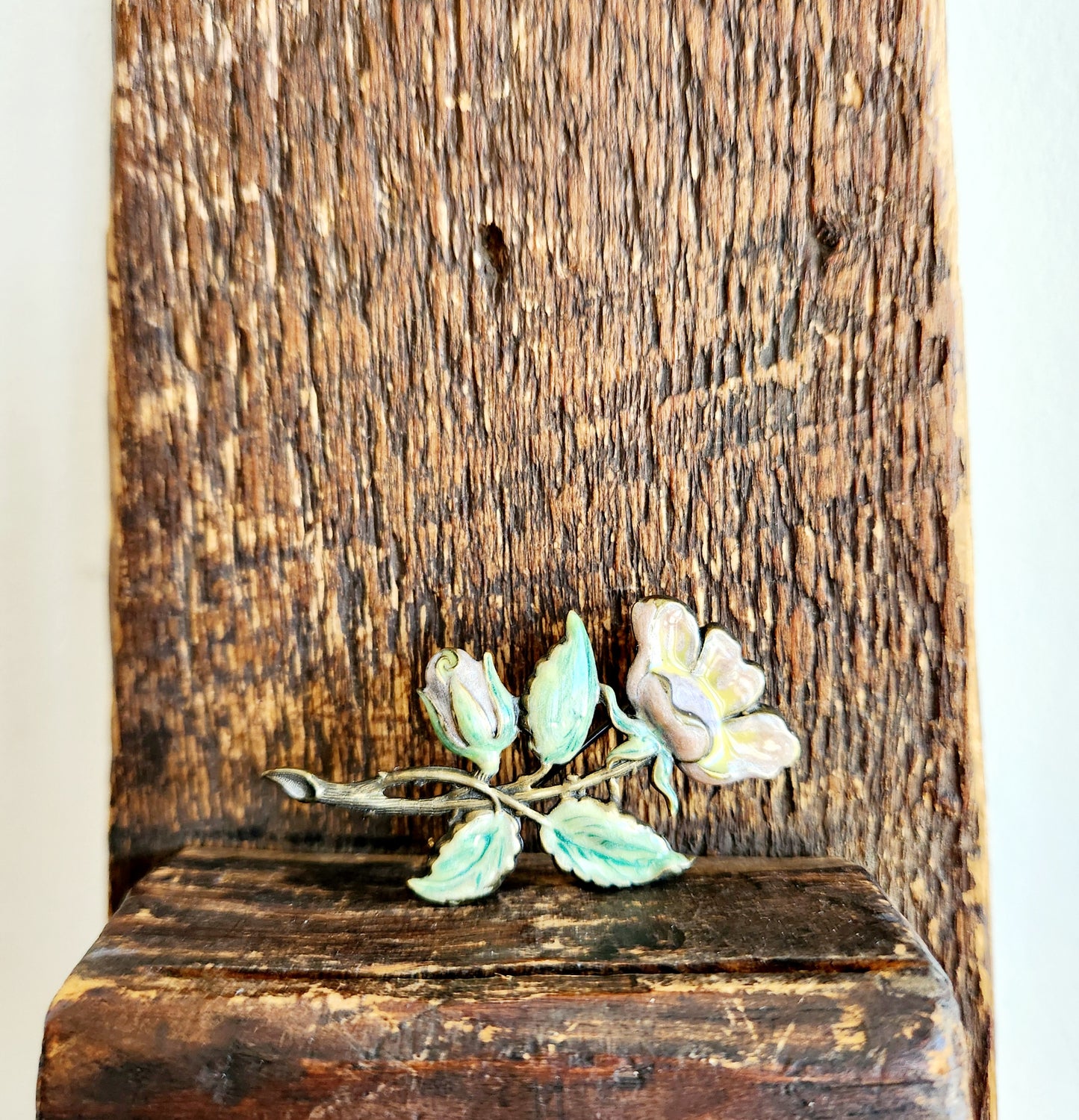 Enamel Rose Pin