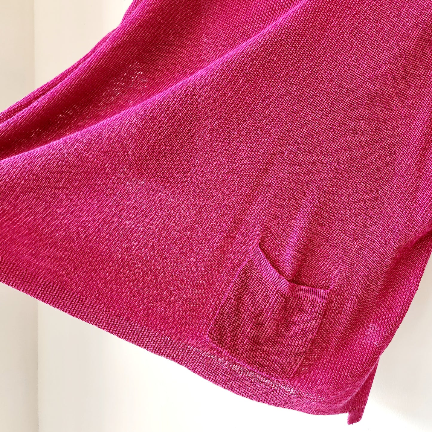 J Jill Linen Blend Knit Top with Pocket - XL Petite