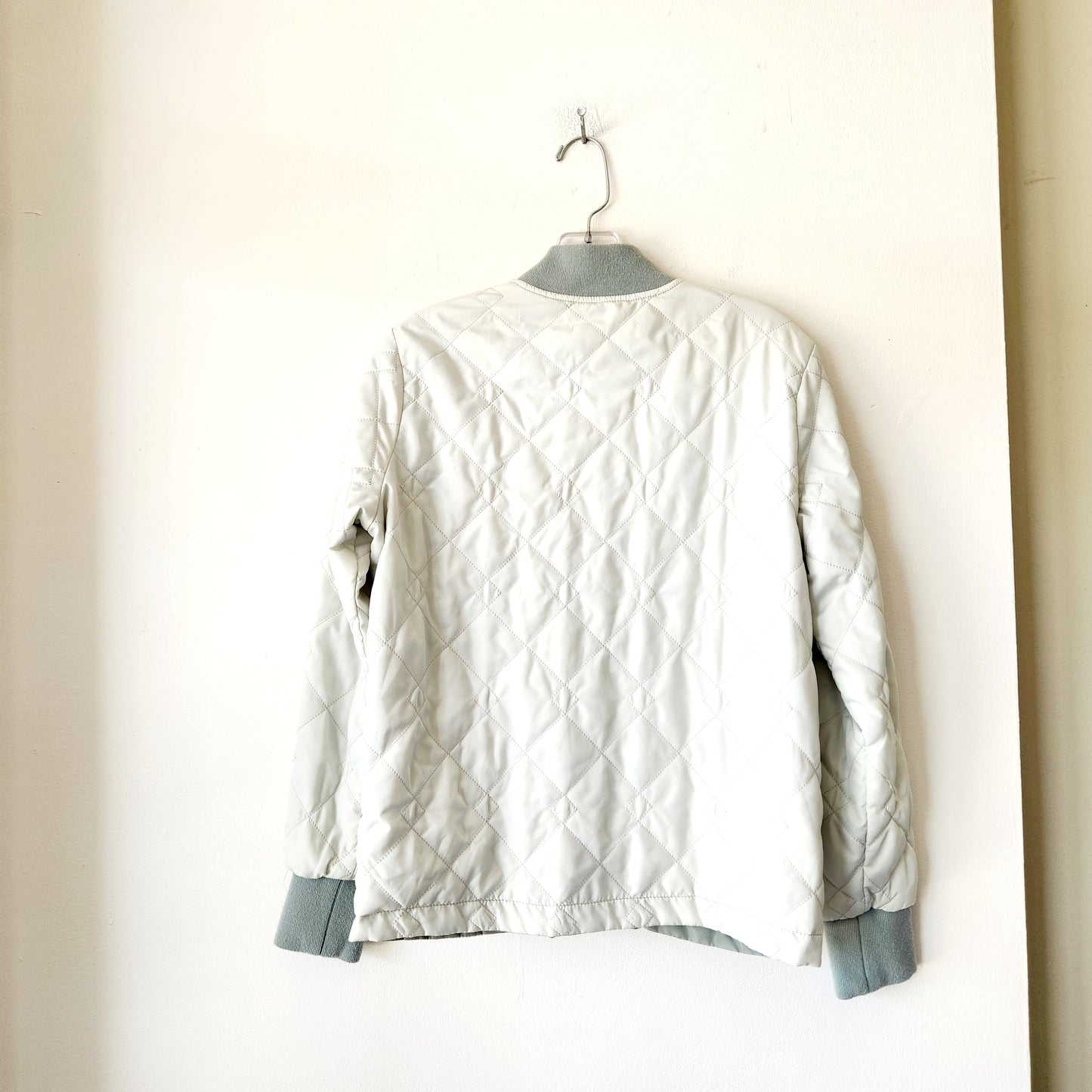Abercrombie & Fitch Pastel Quilted Bomber Jacket - S