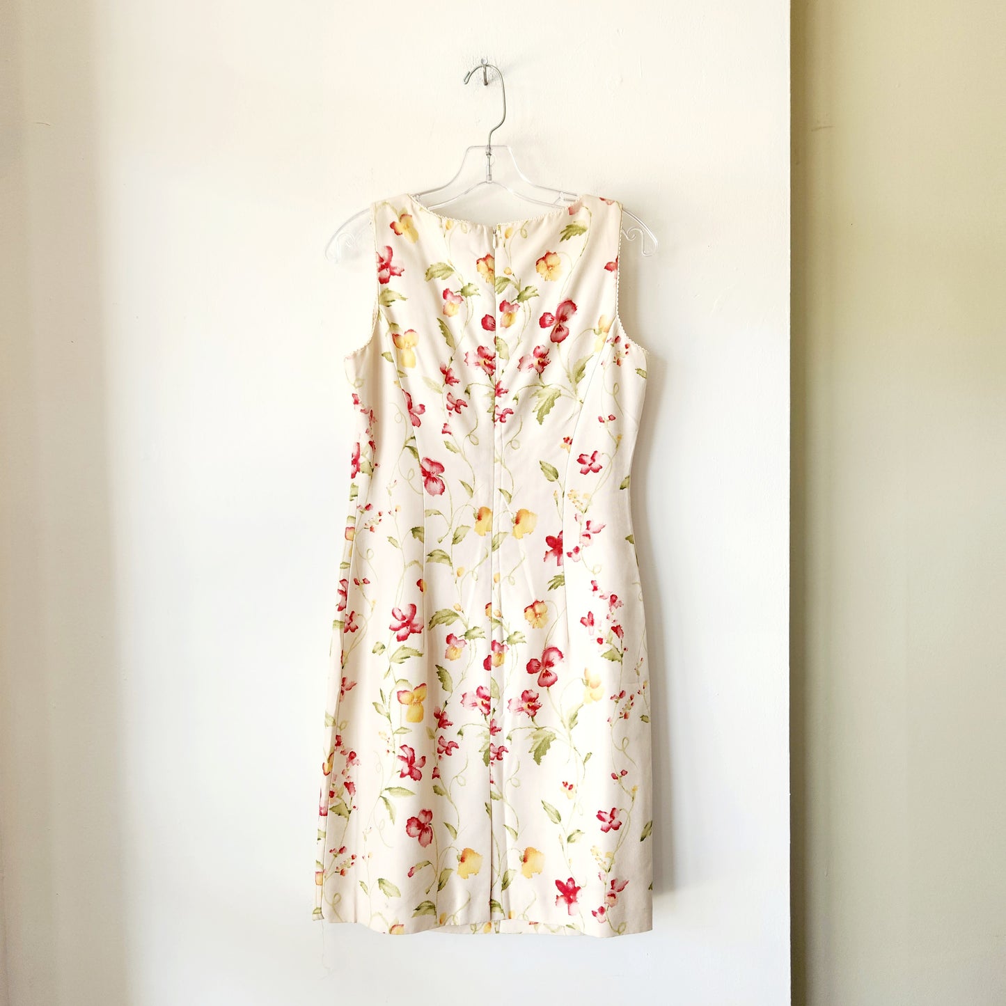 Ann Taylor 100% Silk Floral Shift Dress - size 4