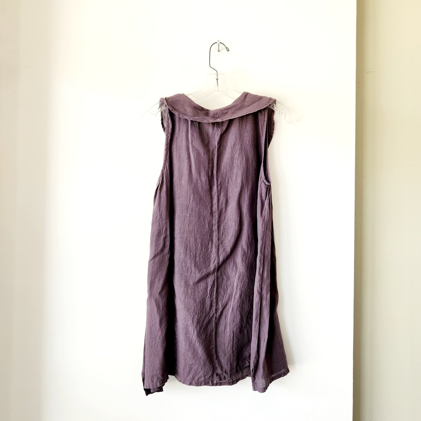 Pure Match 100% Linen Tunic with Collar - L