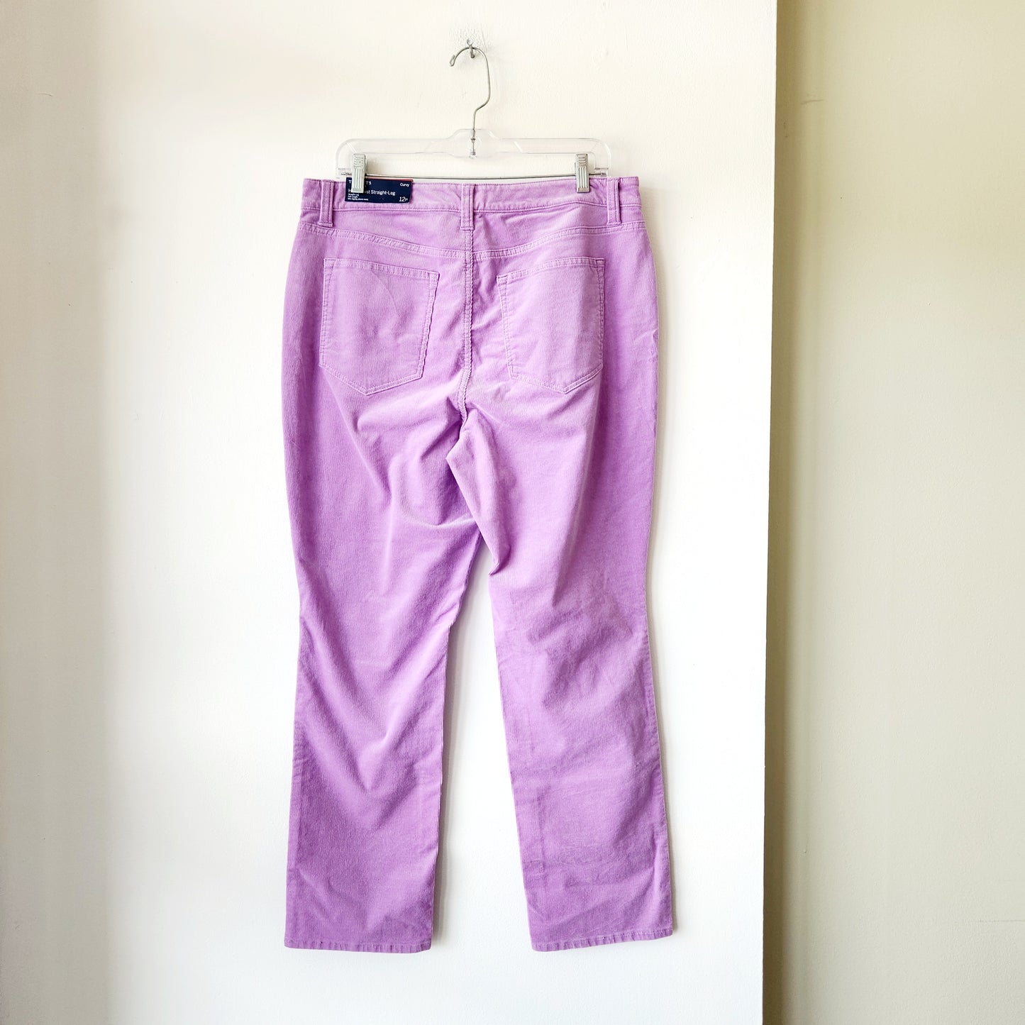 Talbots High Waist Straight Leg Corduroys - size 12 Curvy Petite - New