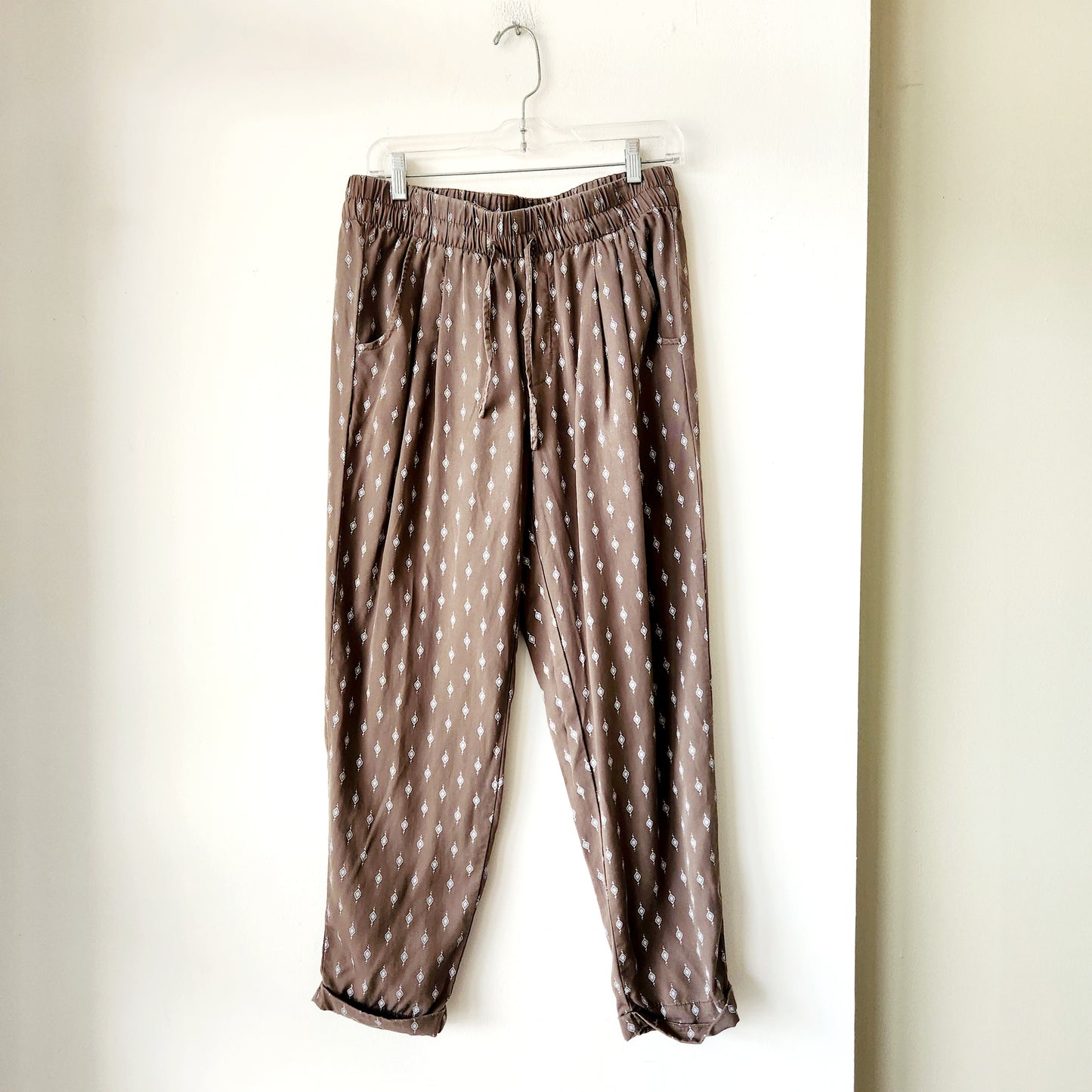 Garnet Hill 100% Tencel Drawstring Pants - size 8