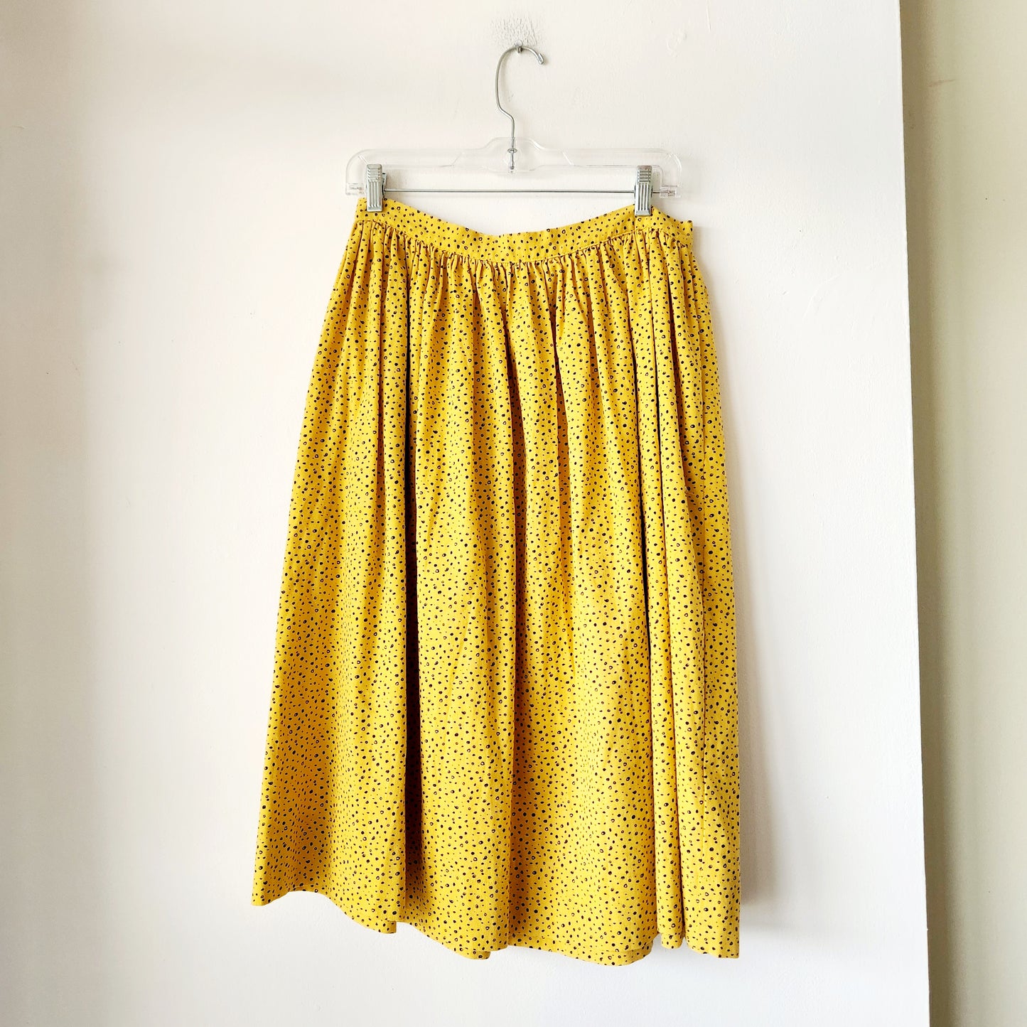 Tuesday of California Micro Polka-dot Midi Skirt - S