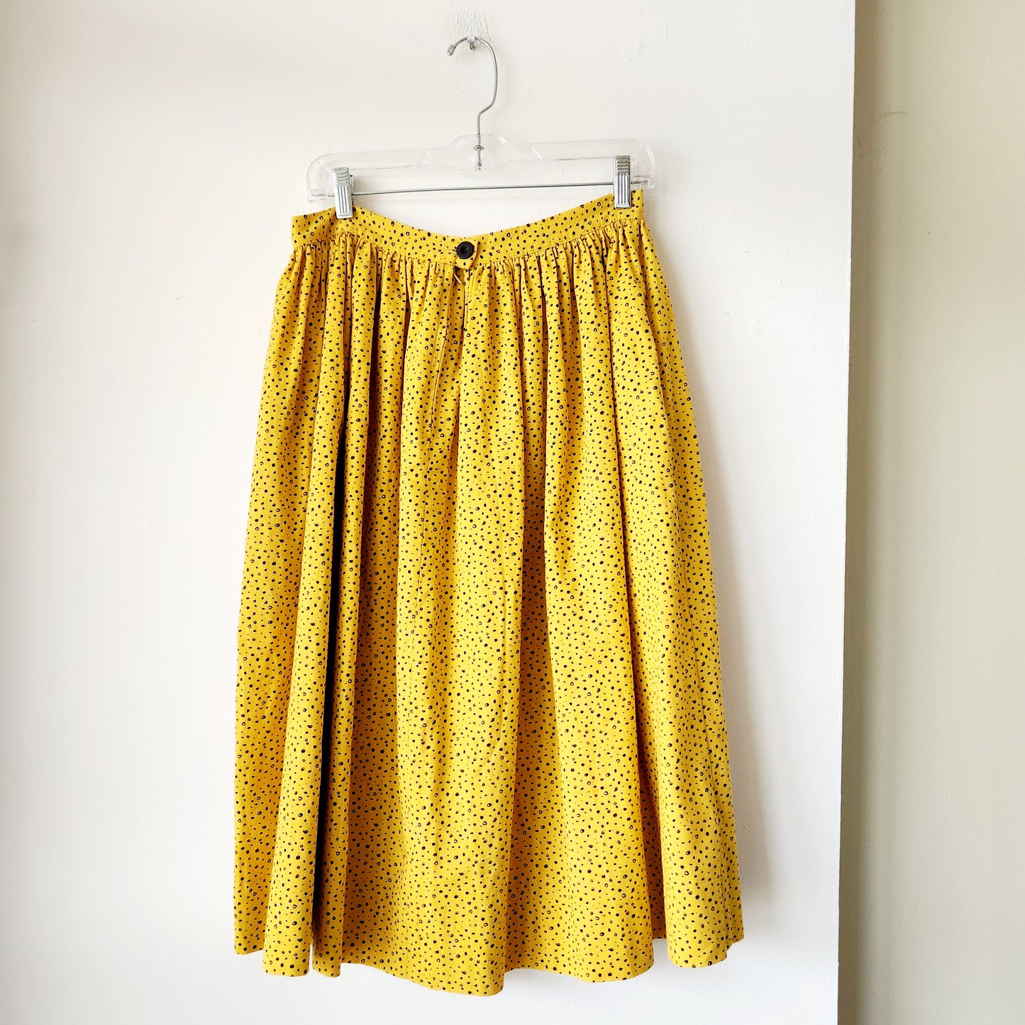 Tuesday of California Micro Polka-dot Midi Skirt - S