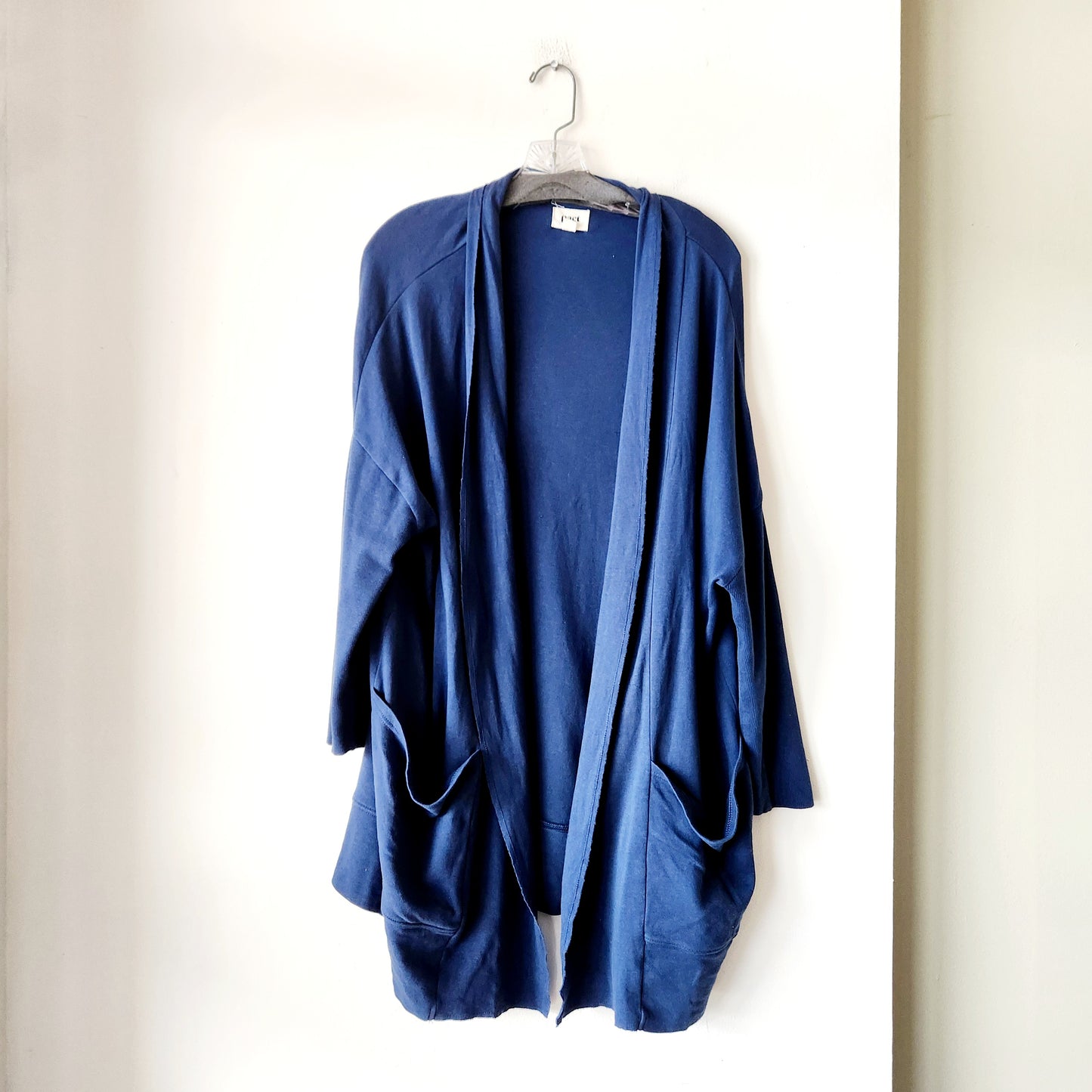 Pact 100% Organic Cotton Navy Open Oversized Lounge Cardigan - M/L
