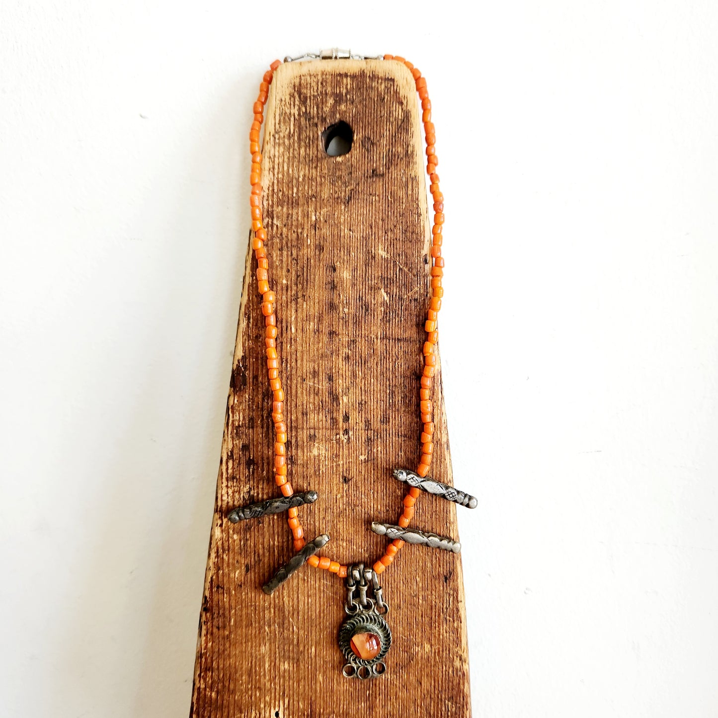 Unique Bead & Metal Necklace