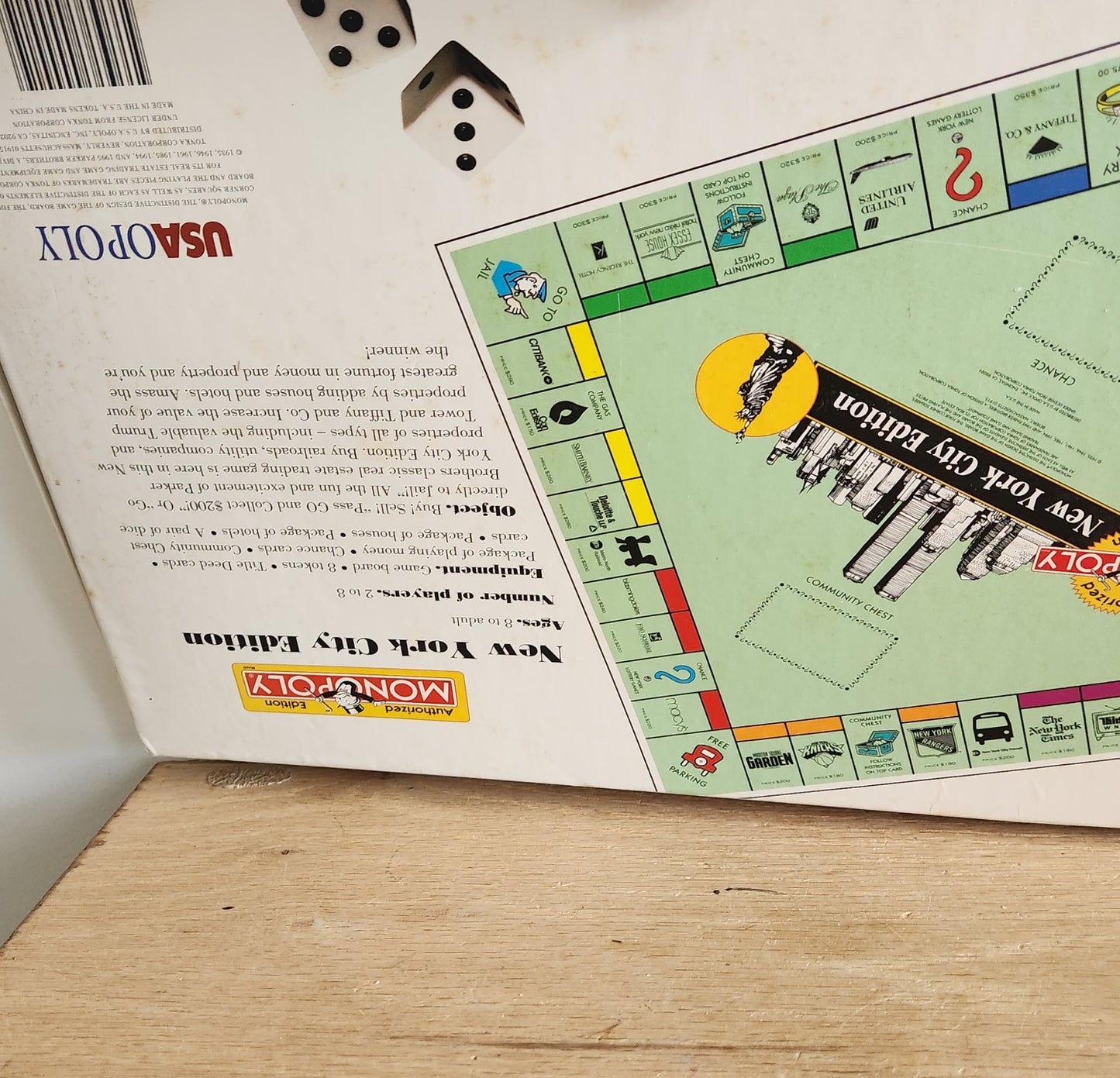 1995 Monopoly New York City Edition