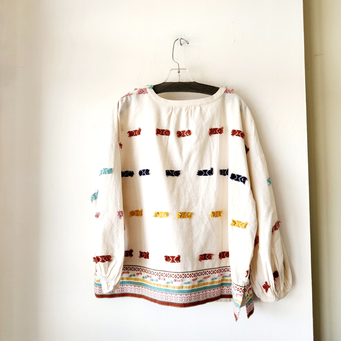 Lou & Grey for LOFT 100% Cotton Top with Embroidery - XL