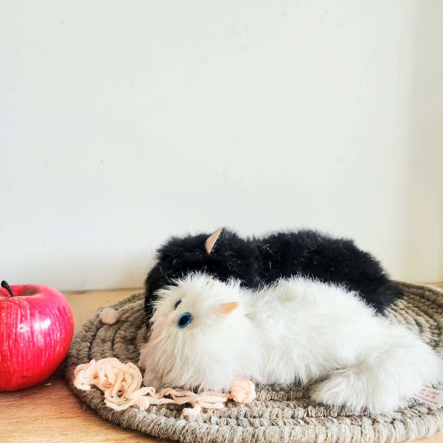 Vintage Handmade Resting Cats Figurines