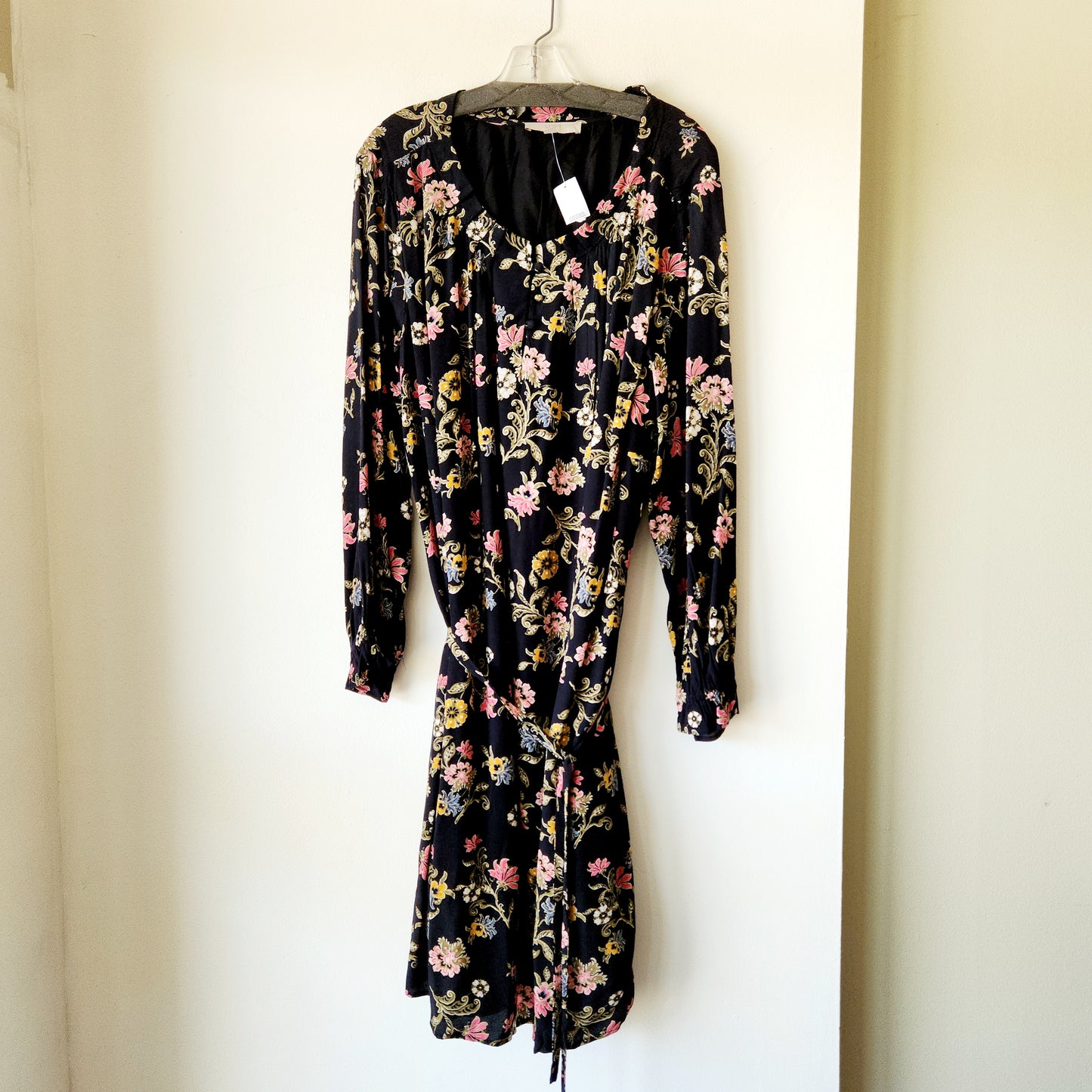 LOFT Floral Dress with Pleat Details - size 26W - New
