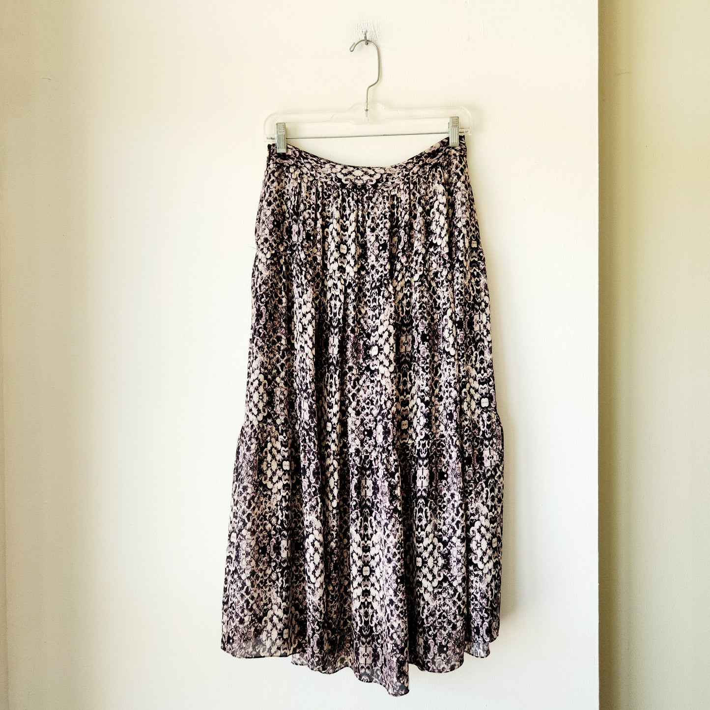 Haute Hippie 100% Silk Tiered Skirt - size 0