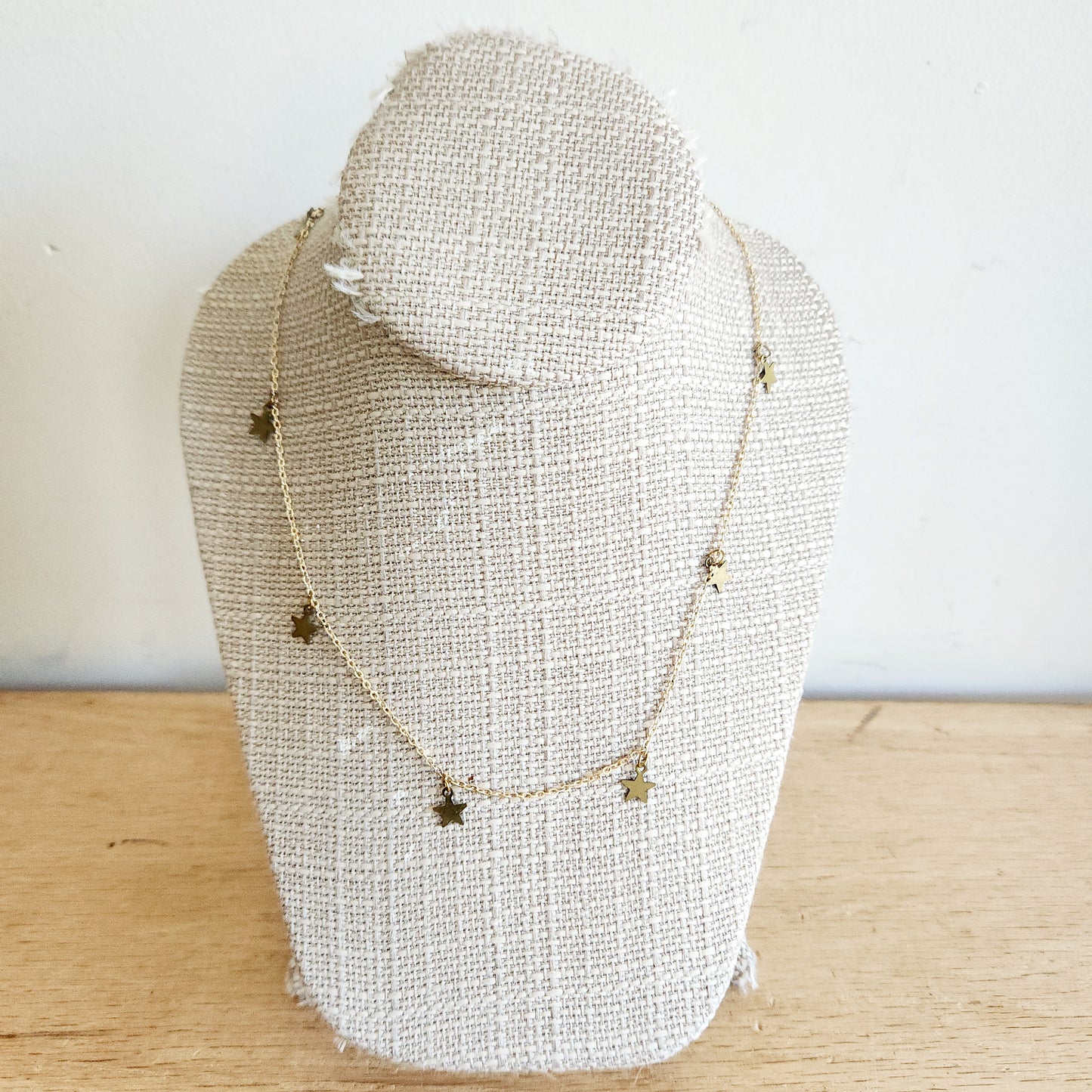 Goldtone Stars Necklace