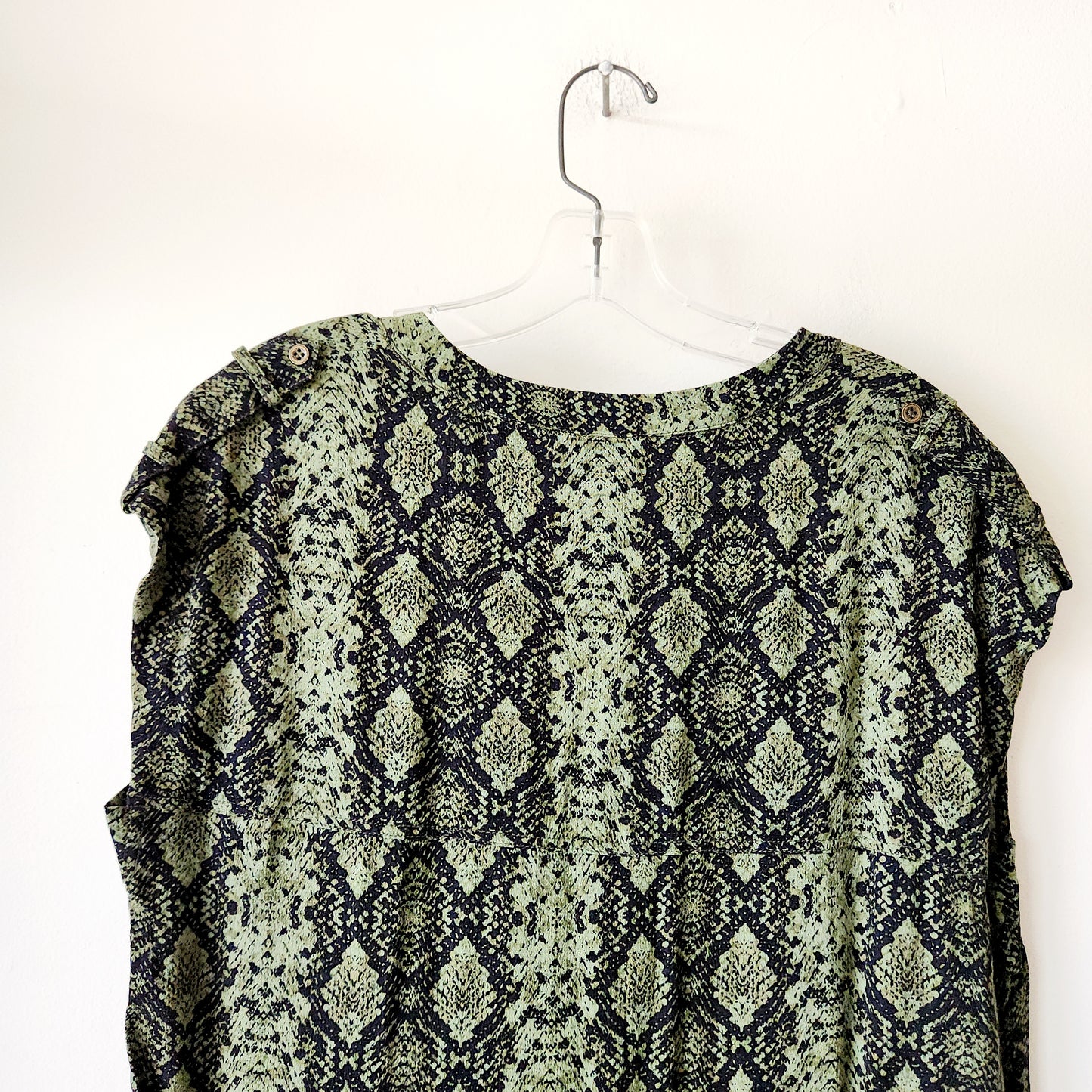 by Anthropologie Snakeskin Print Tunic Dress - XS
