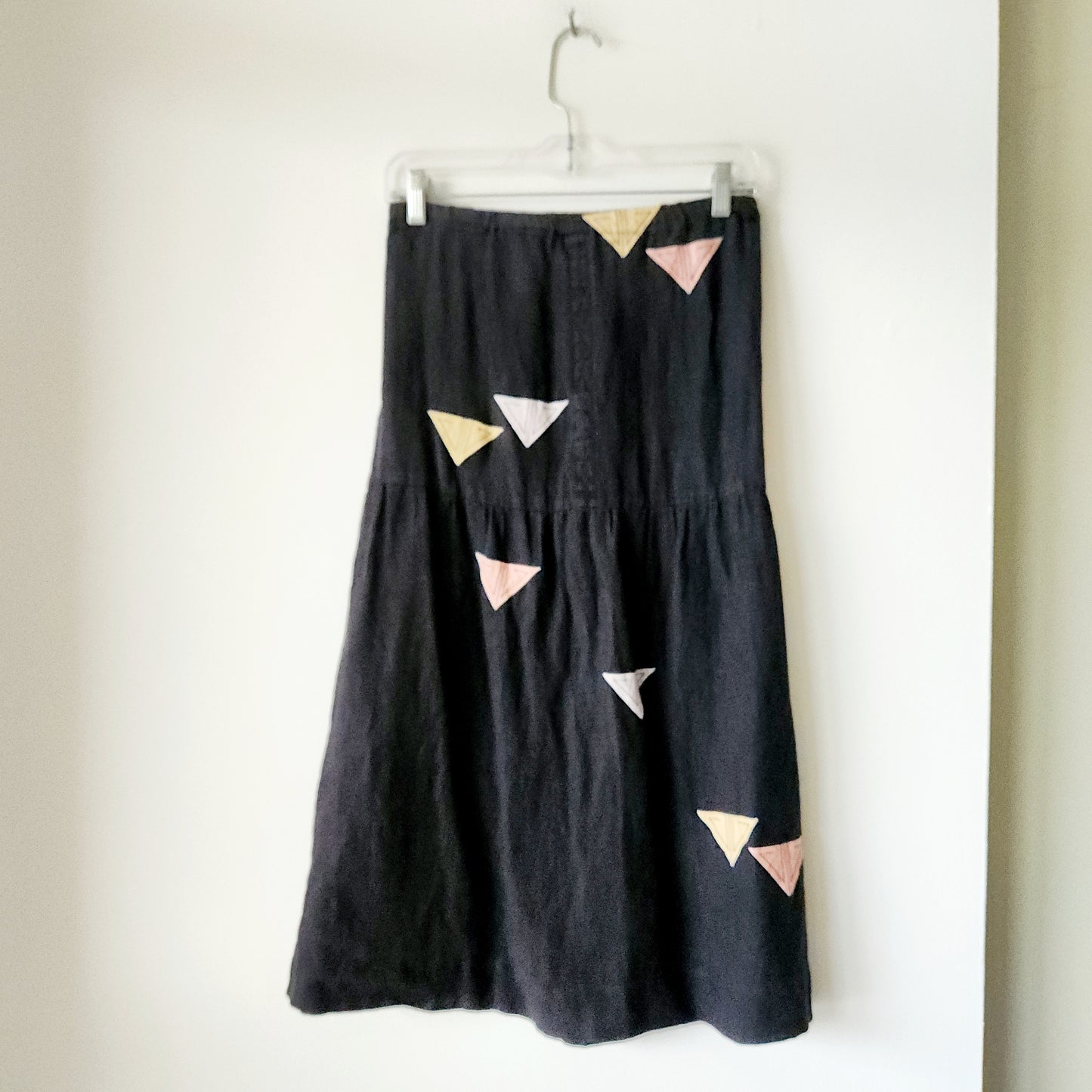Vintage Midi Skirt with Applique - approx S