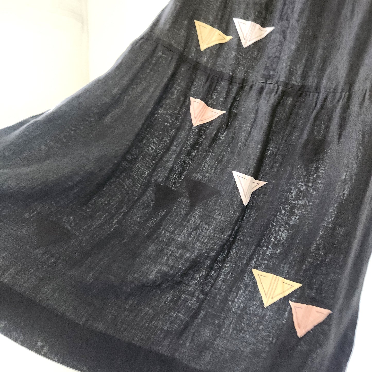 Vintage Midi Skirt with Applique - approx S