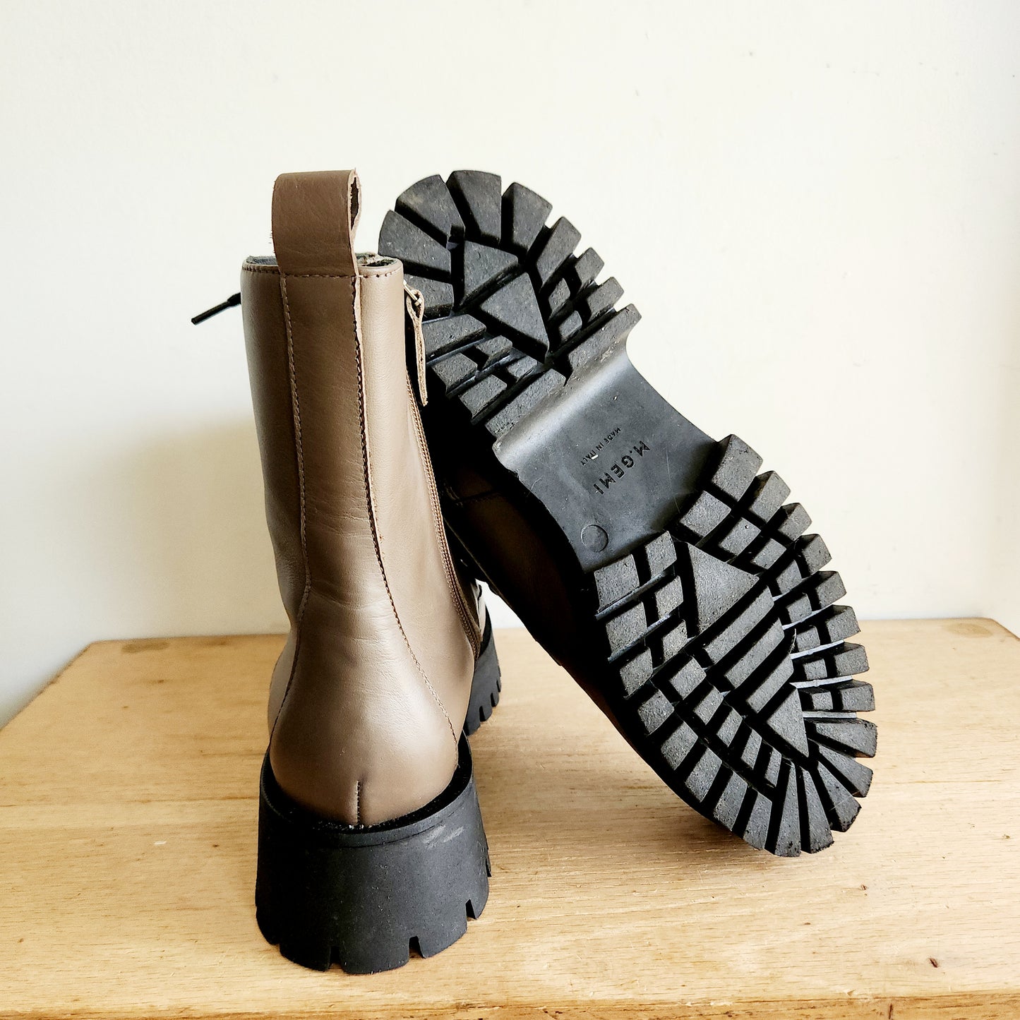 M. Gemi The Bendetta Boots with Lug Soles - size 39