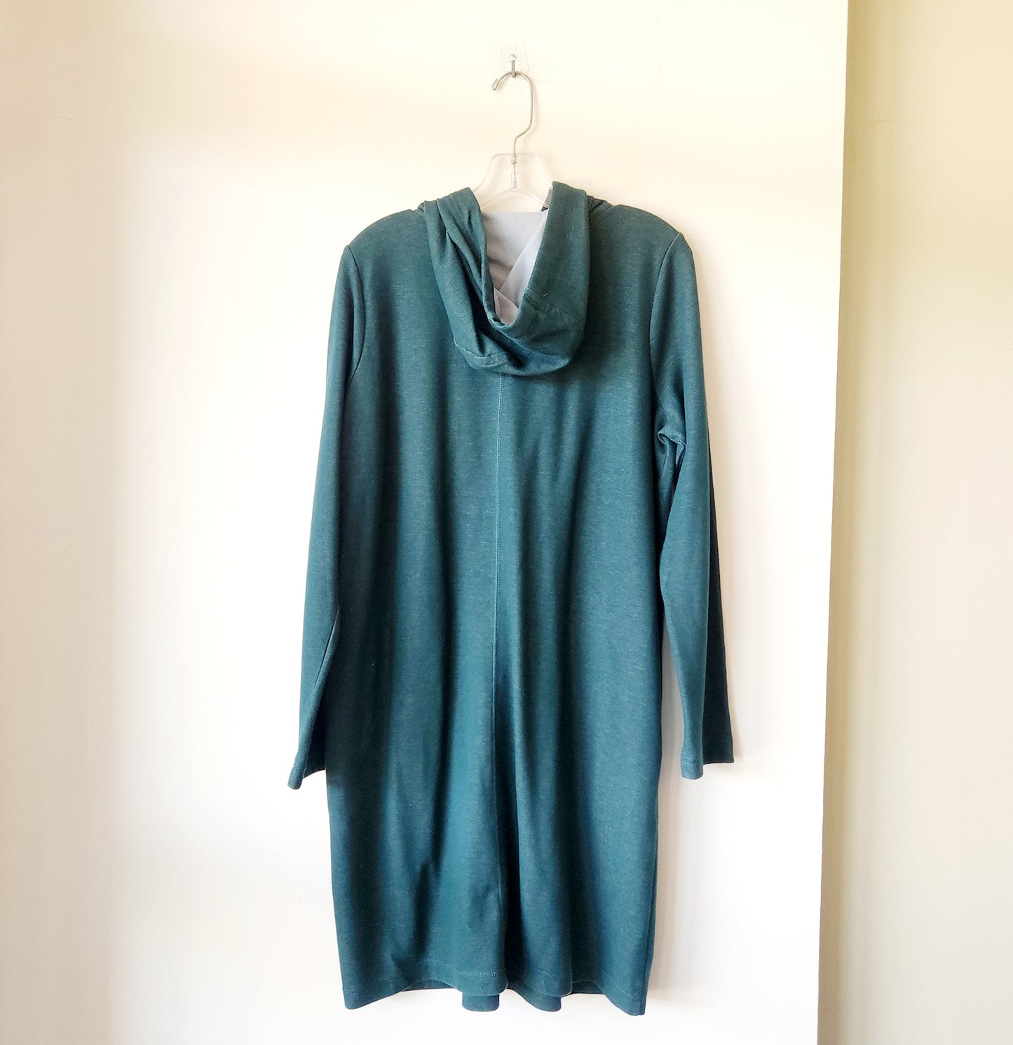J Jill Fit Double Knit Hooded Dress - M
