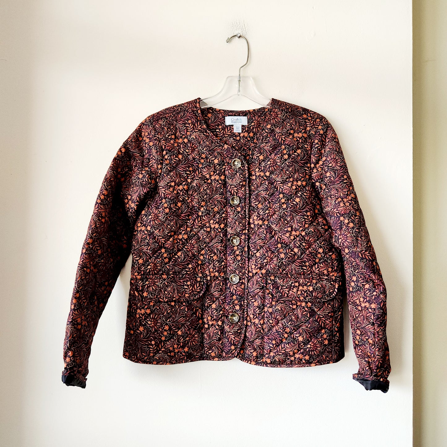 Croft & Barrow Boxy Fit Quilted Jacket - Petite XS