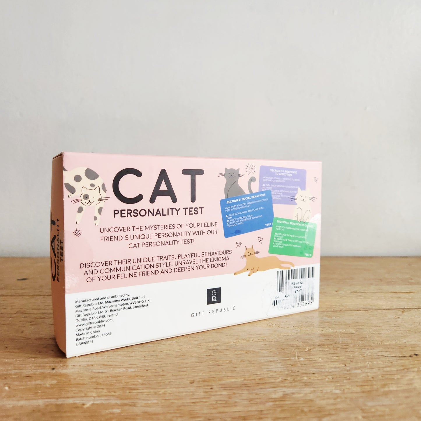 Gift Republic Cat Personality Test Cards