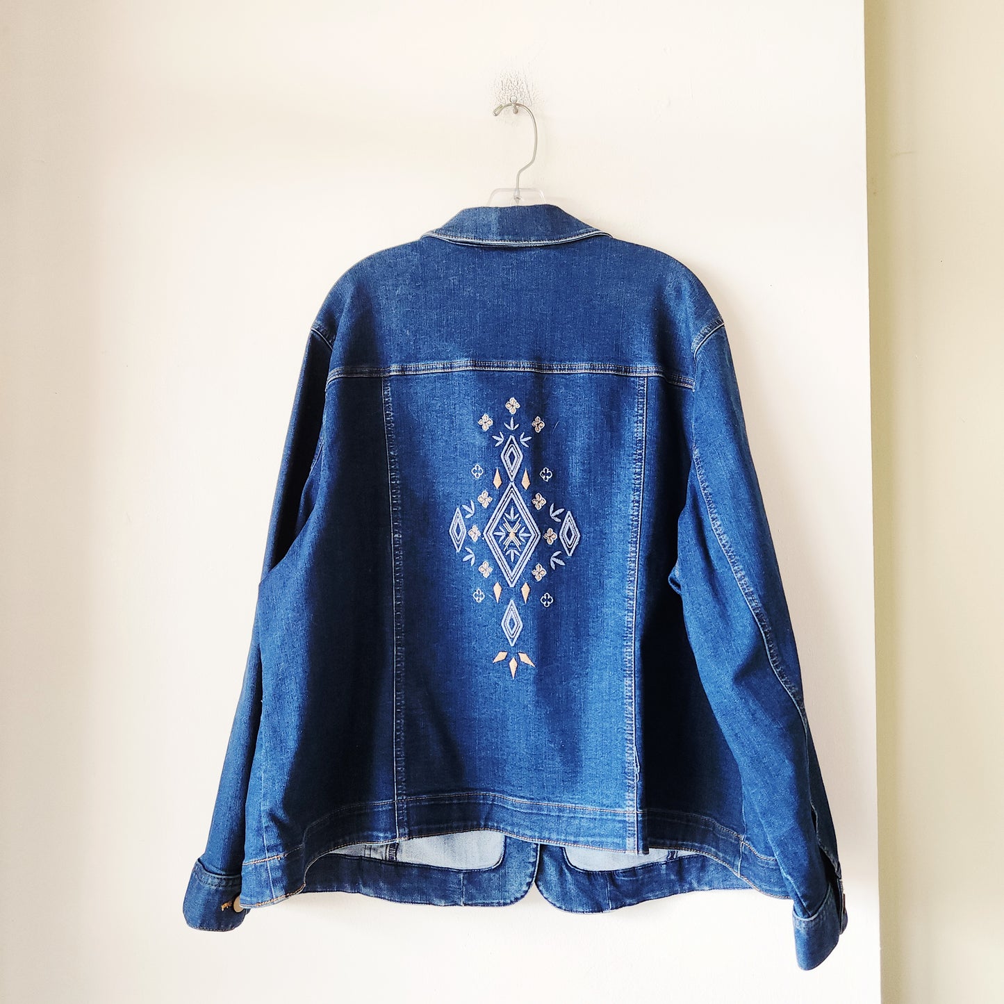 Allison Daley Stretch Denim Jacket with Embroidery - 22W