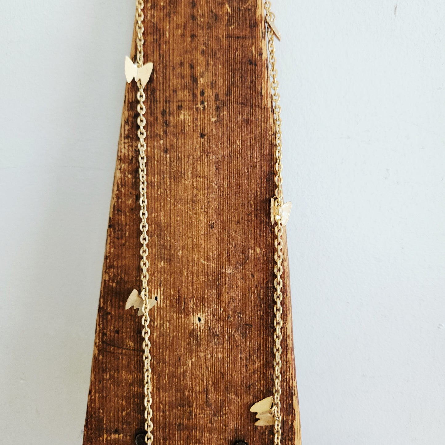 Vintage Sarah Coventry Goldtone Butterfly Necklace