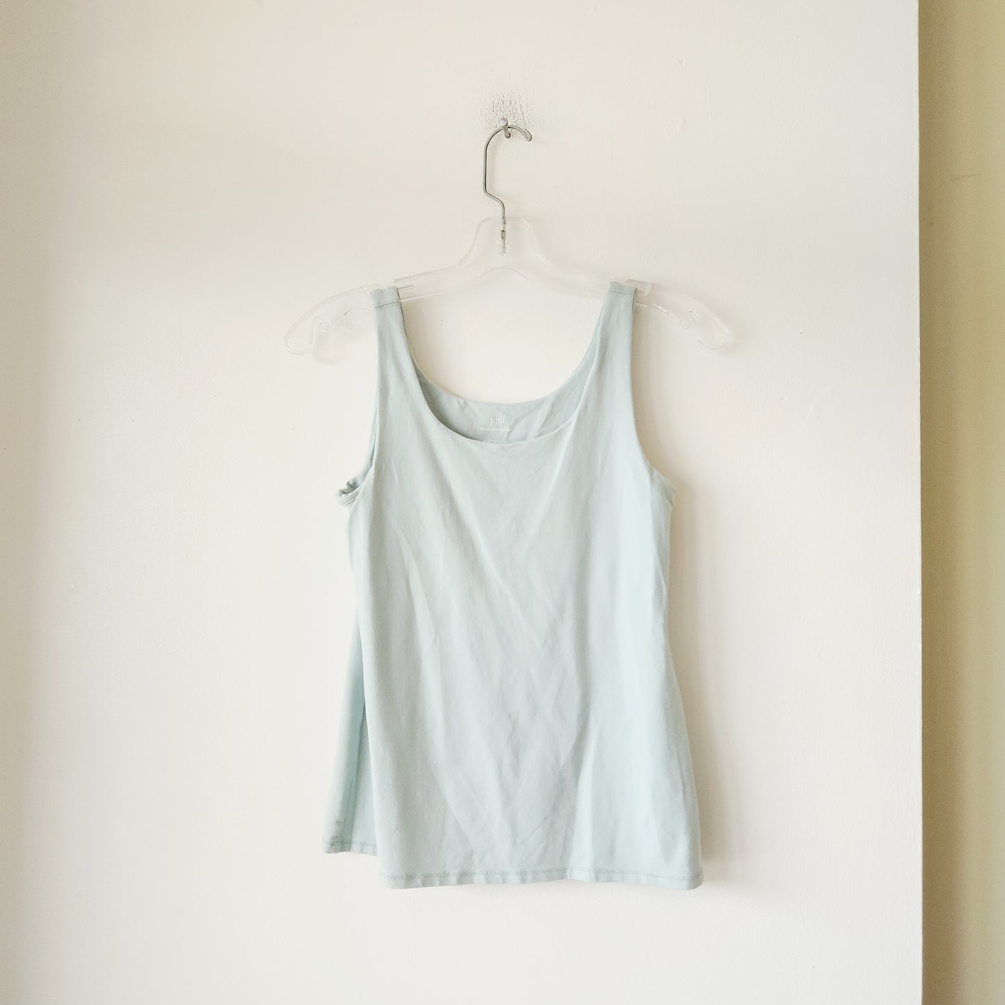 J Jill Pastel Seafoam Shelf-Bra Tank - S Petite
