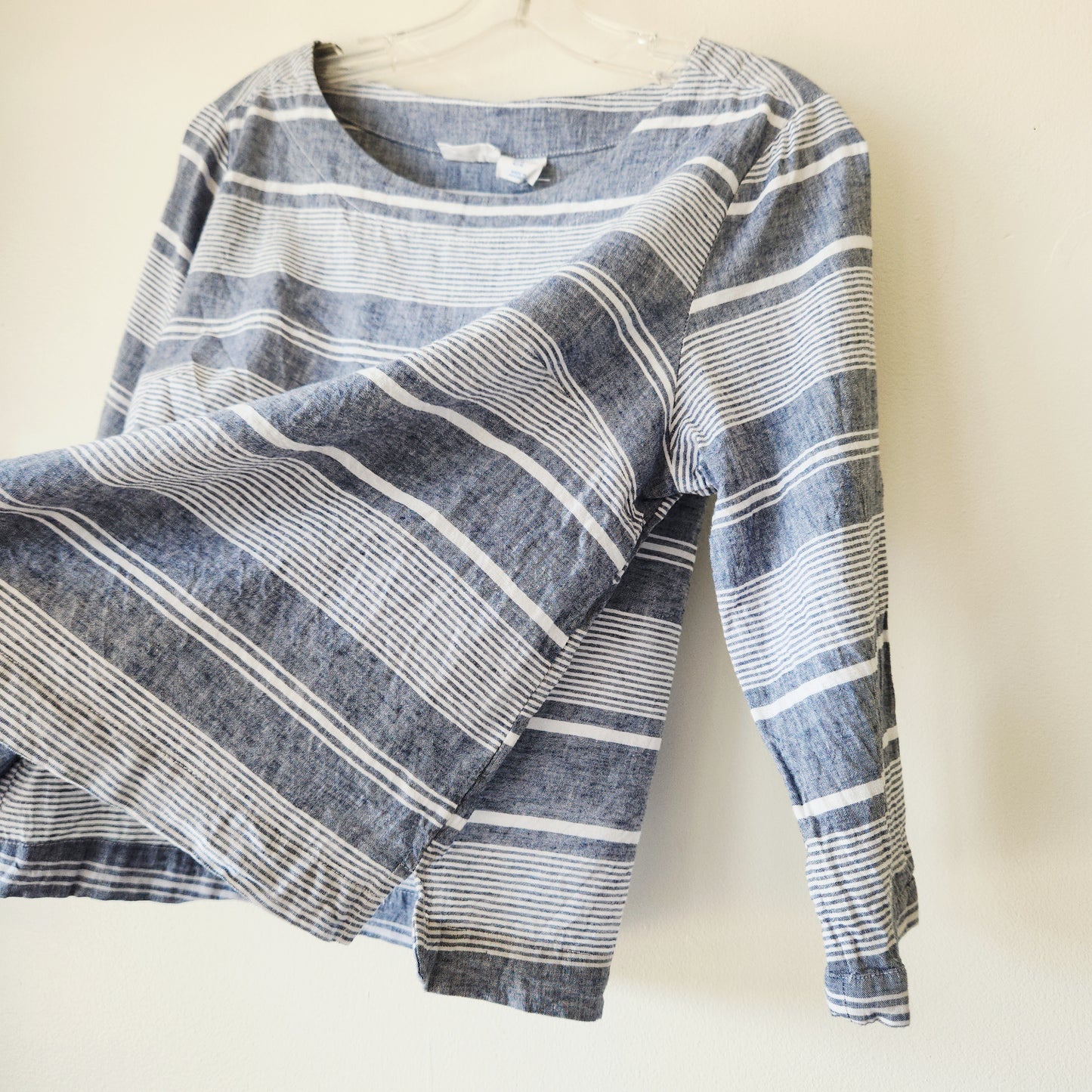 Sigrid Olsen Linen & Cotton Boxy Fit Top - M