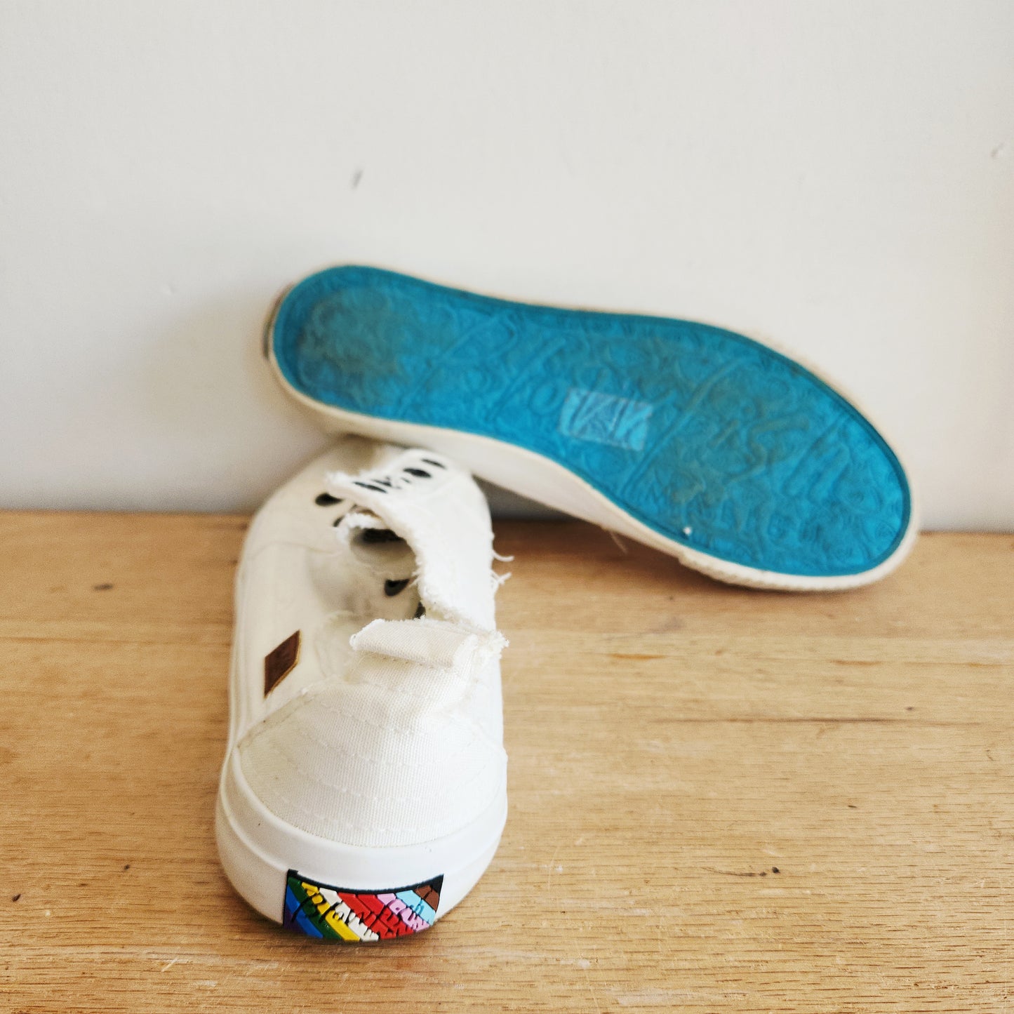 Blowfish Slip On Shoes with Pride Flags - size 9.5