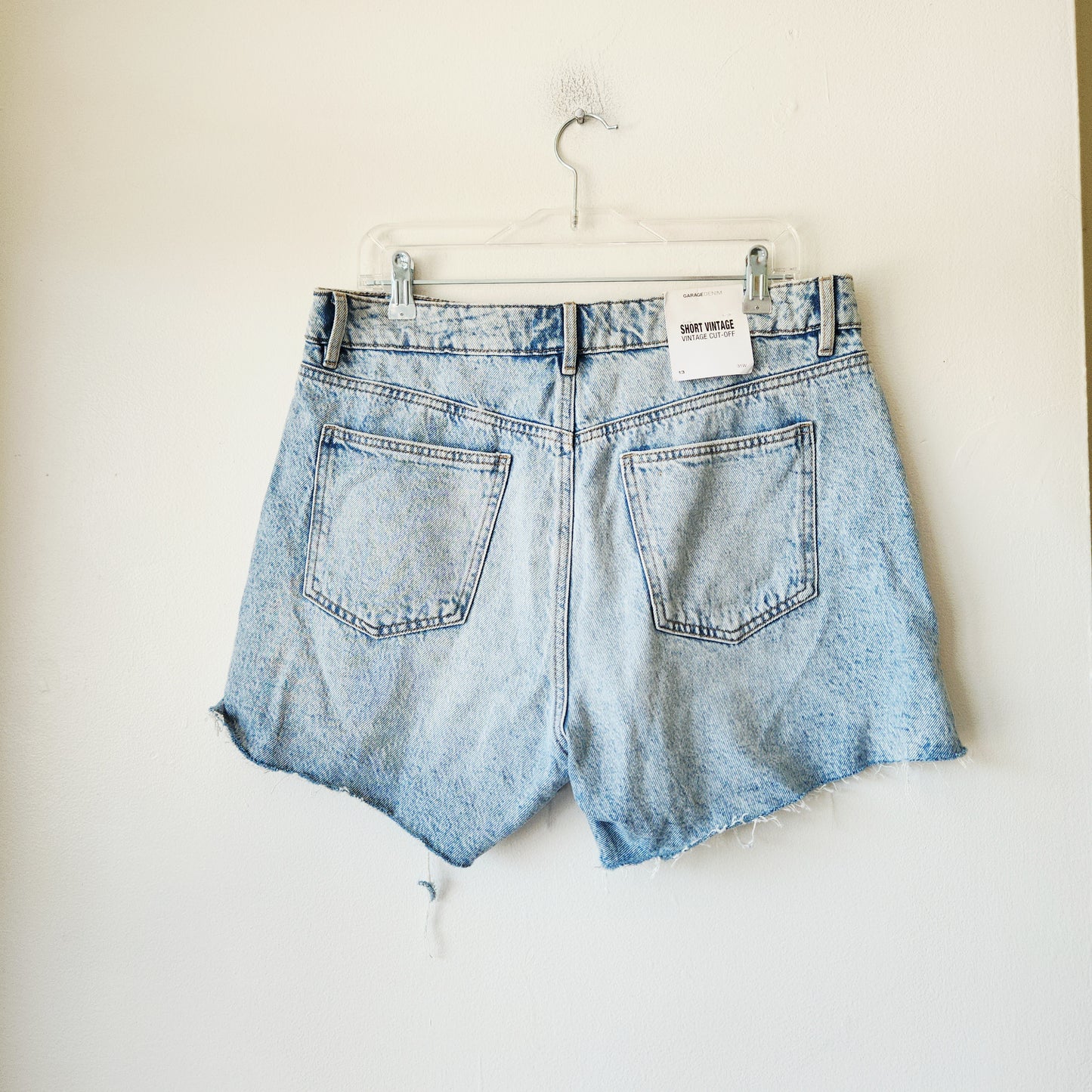 Garage Cut Off Denim Shorts - size 13/31 - New