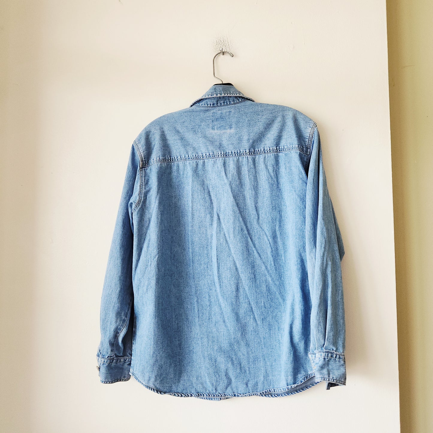 Vintage 90s St John's Bay 100% Cotton Denim Shirt - S