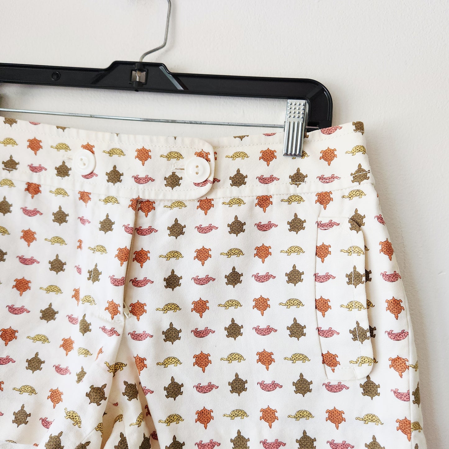 J Crew Turtle Print City Shorts - size 4