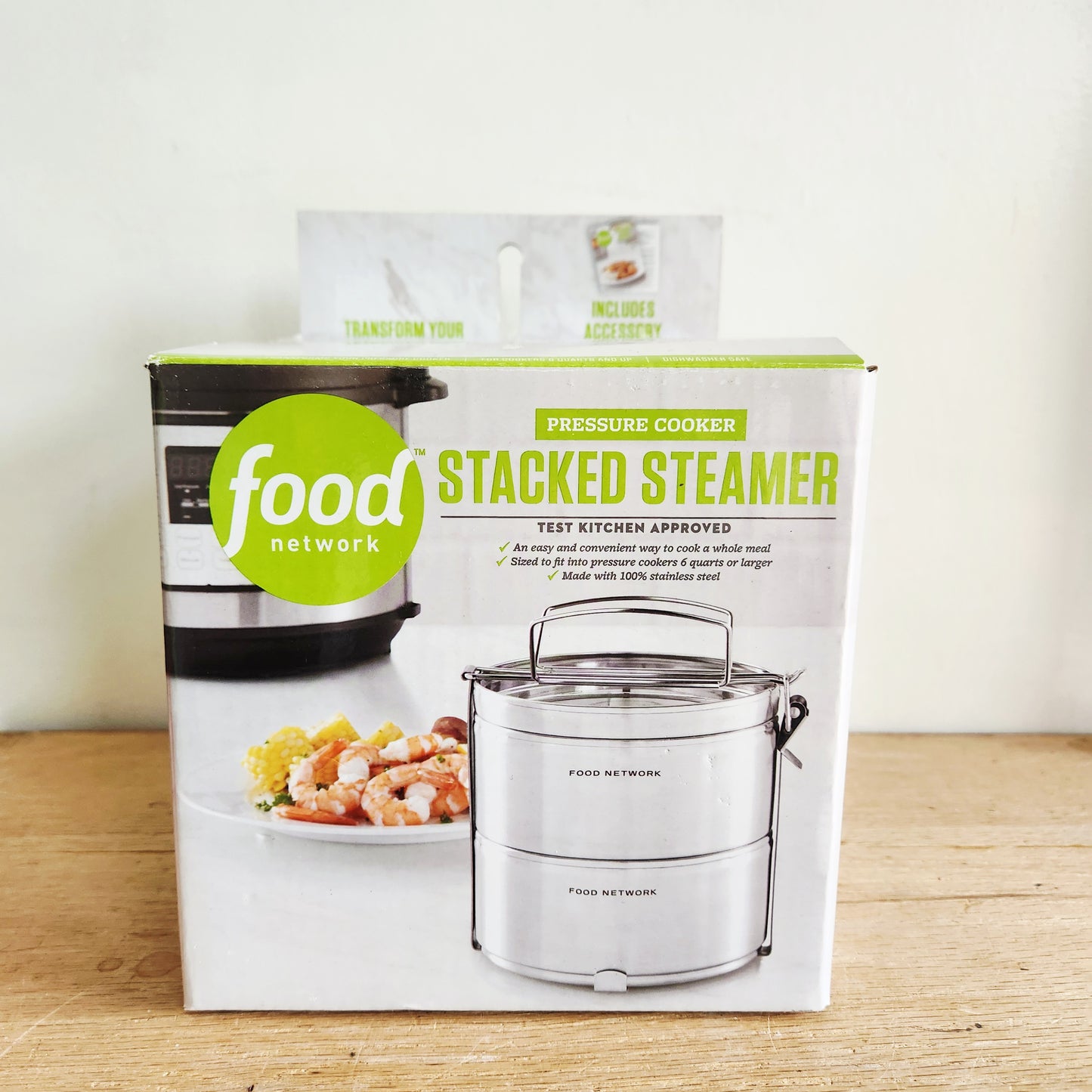 food network Stacked steamer Pressure Cooker NEW