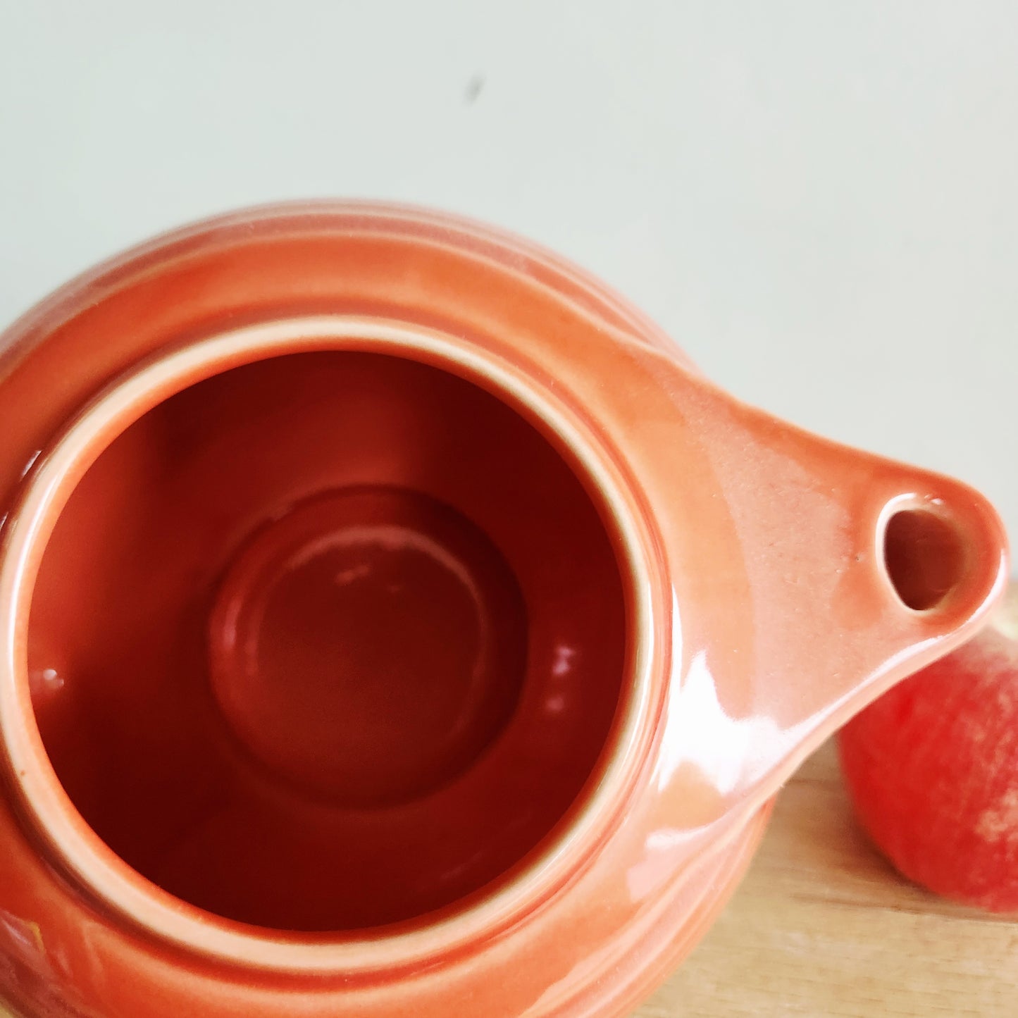 Vintage Fiestaware Persimmon Teapot Size L