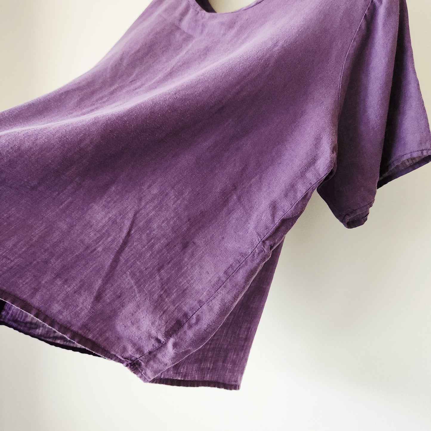 Flax 100% Linen Oversized Boxy Fit Top - S