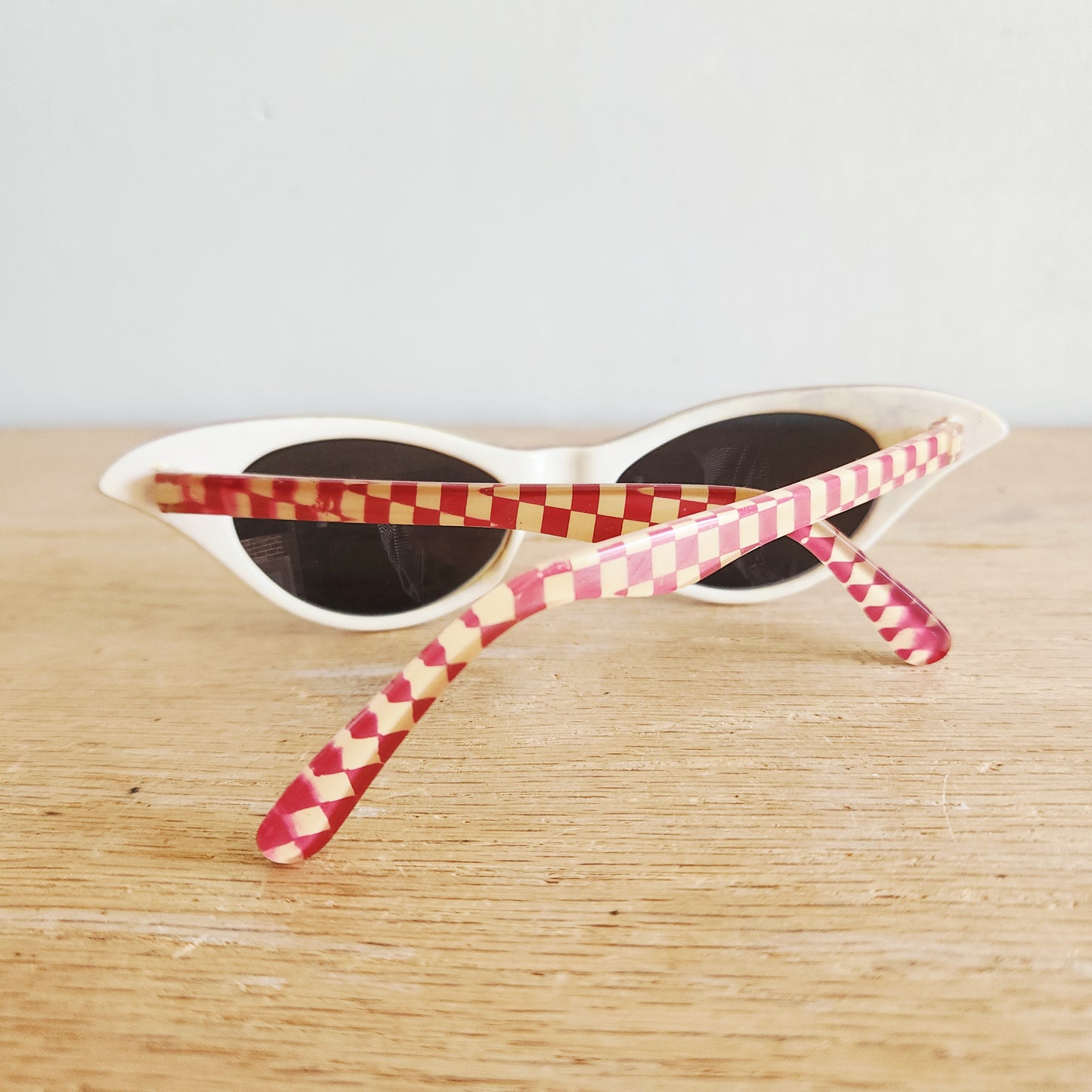 Dr. Peepers Checked Cat Eye Sunglasses