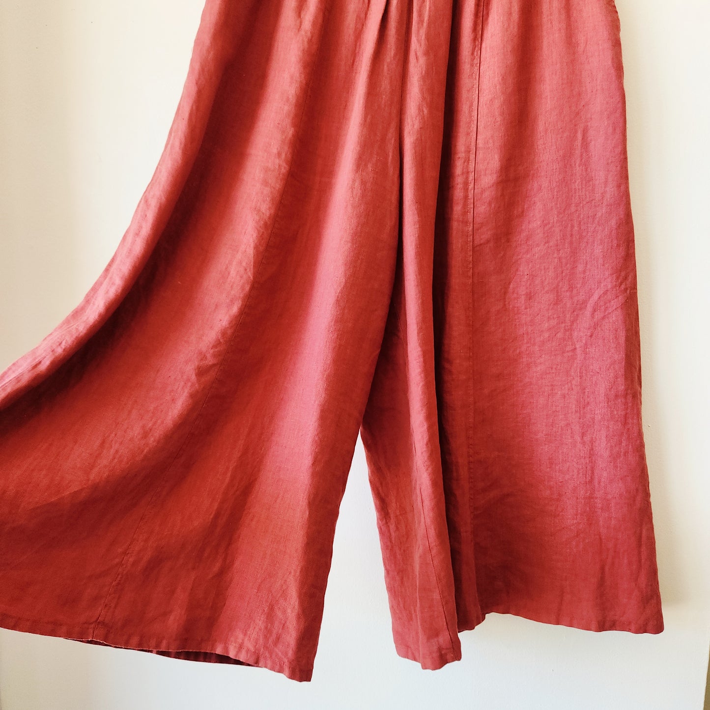 LA Flixsun 100% Linen Wide Leg Pants - L
