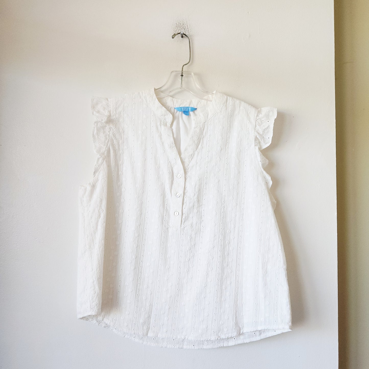 Draper James RSVP 100% Cotton Eyelet Top - L