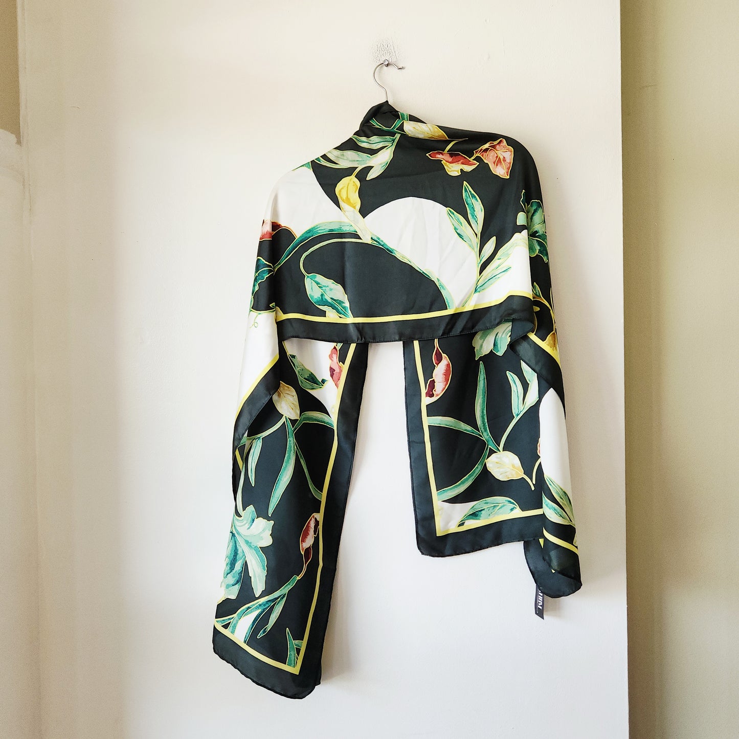 White House Black Market Leaf Motif Scarf - New