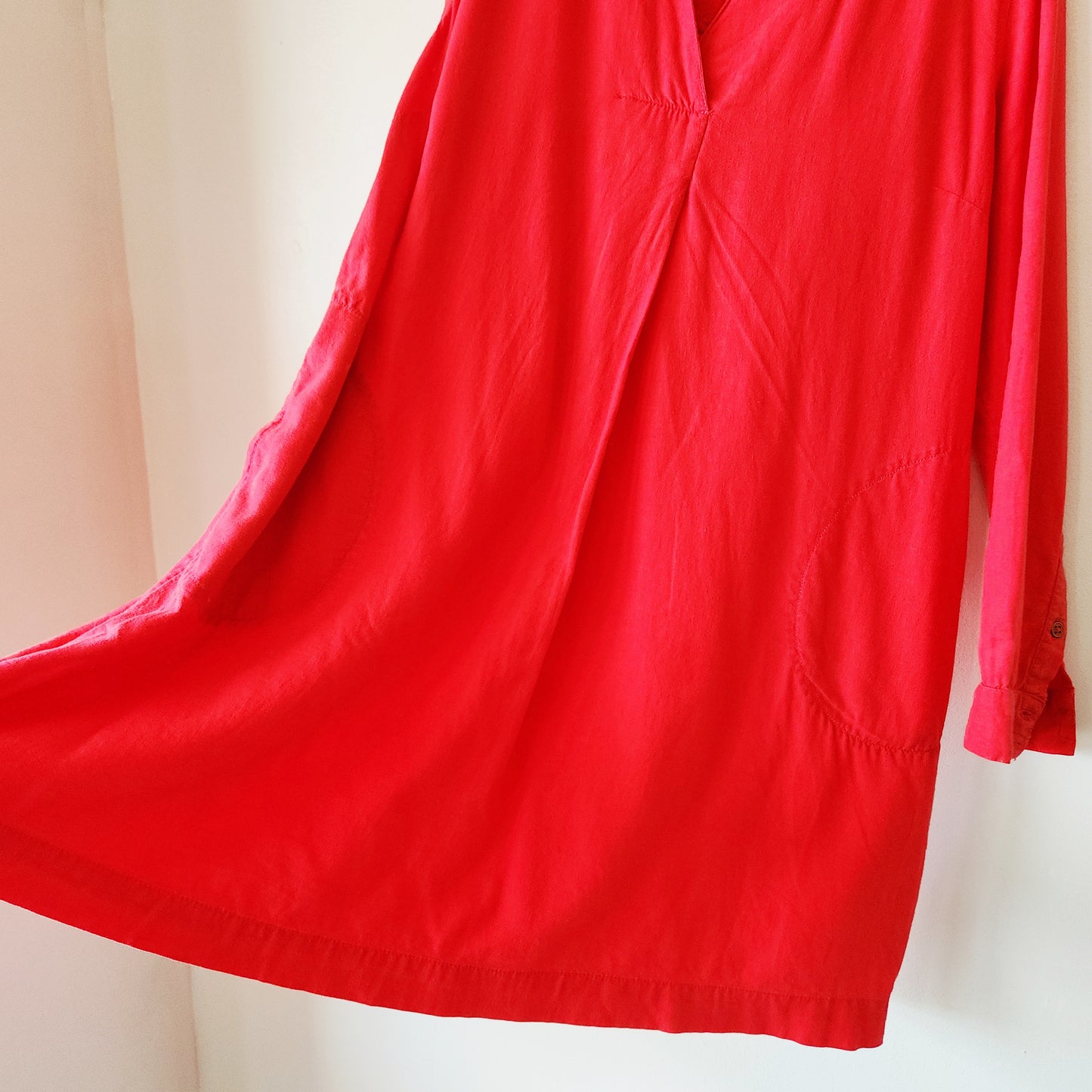 FatFace Loose Fit Linen Blend Tunic with Pockets - size 10