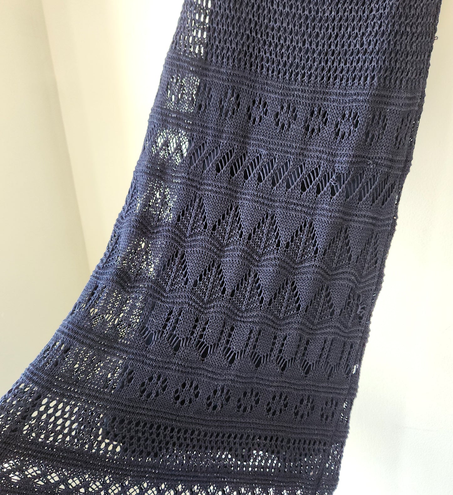 Henry Cotton's Navy Blue Knit Dress with Slip - size UK size 46/US 16