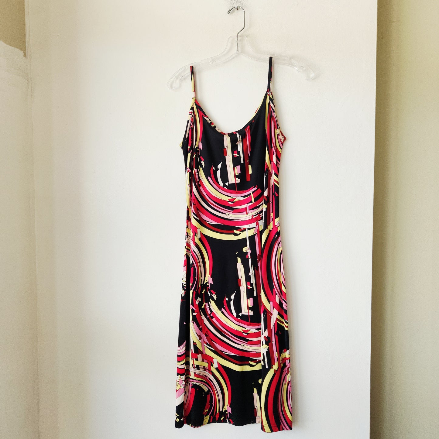Vintage 90s Steffen Schraut 100% Silk Psychedelic Print Dress - size 40