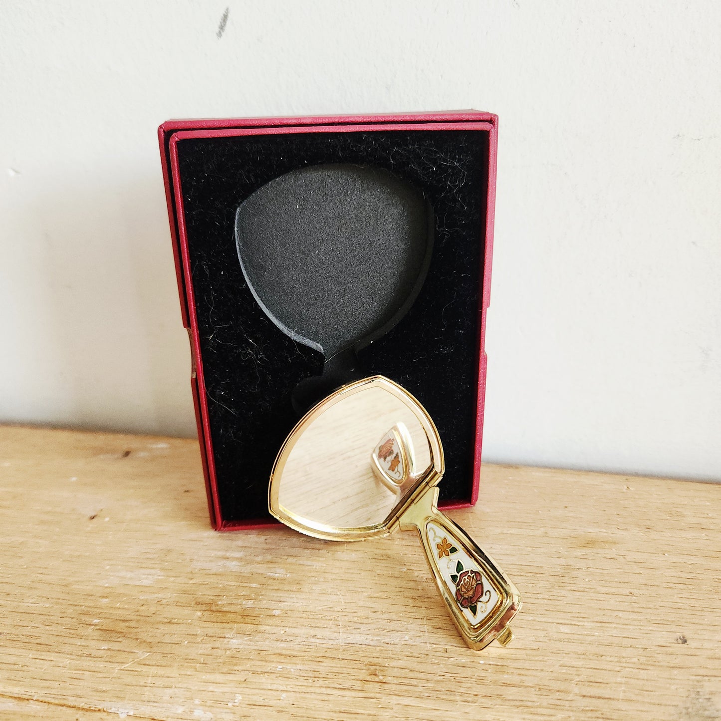 Cloisonné Folding Mini Mirror