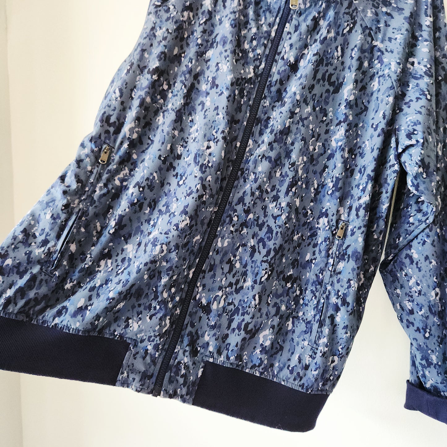 Athleta Navy Bomber Style Active Jacket - XL