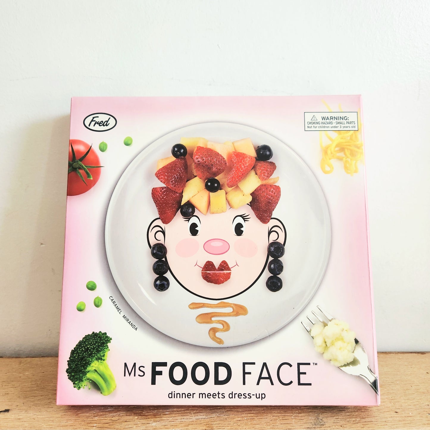 Fred & Friends Ms. Food Face Children's Dinner Plate NEW