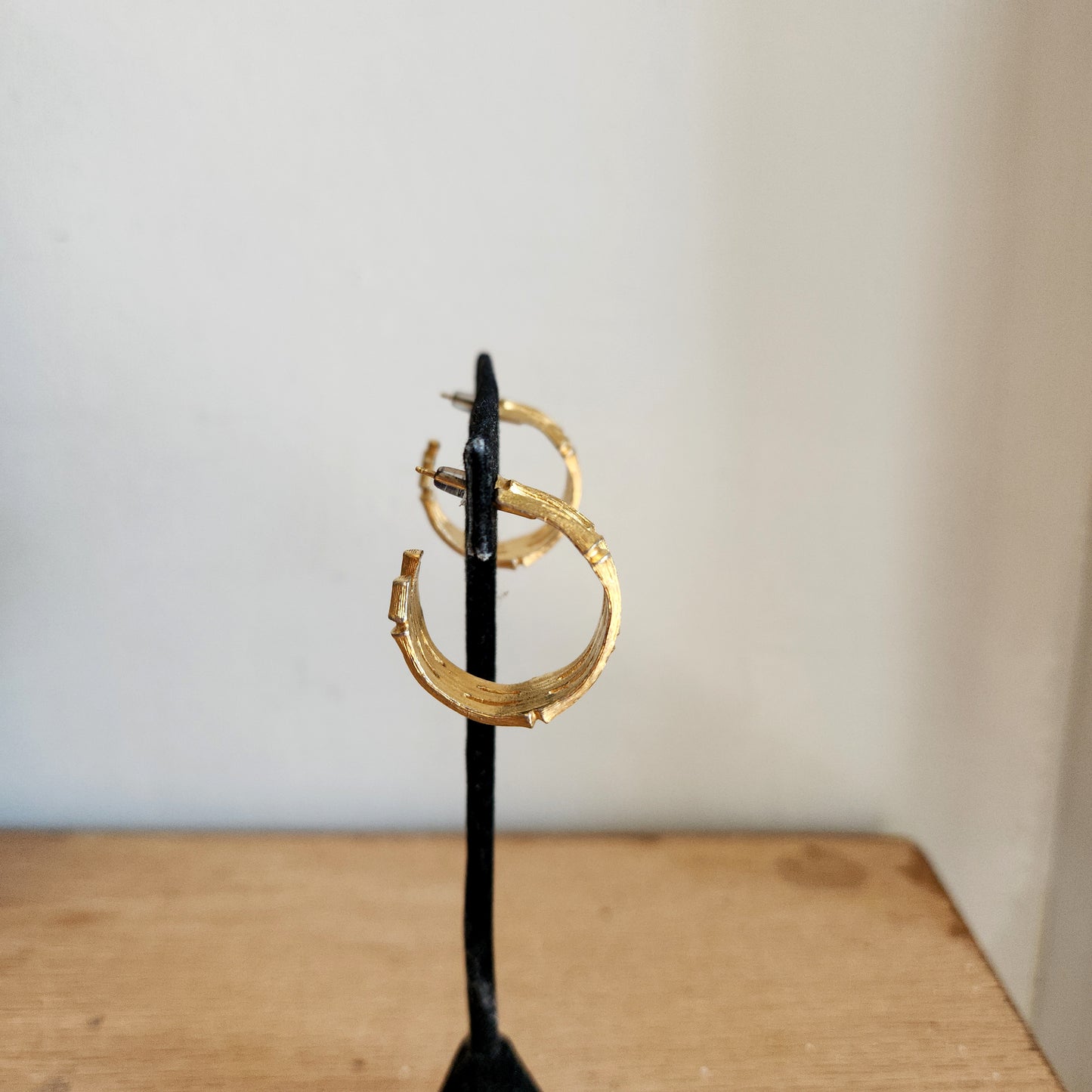 Goldtone Stud Hoops