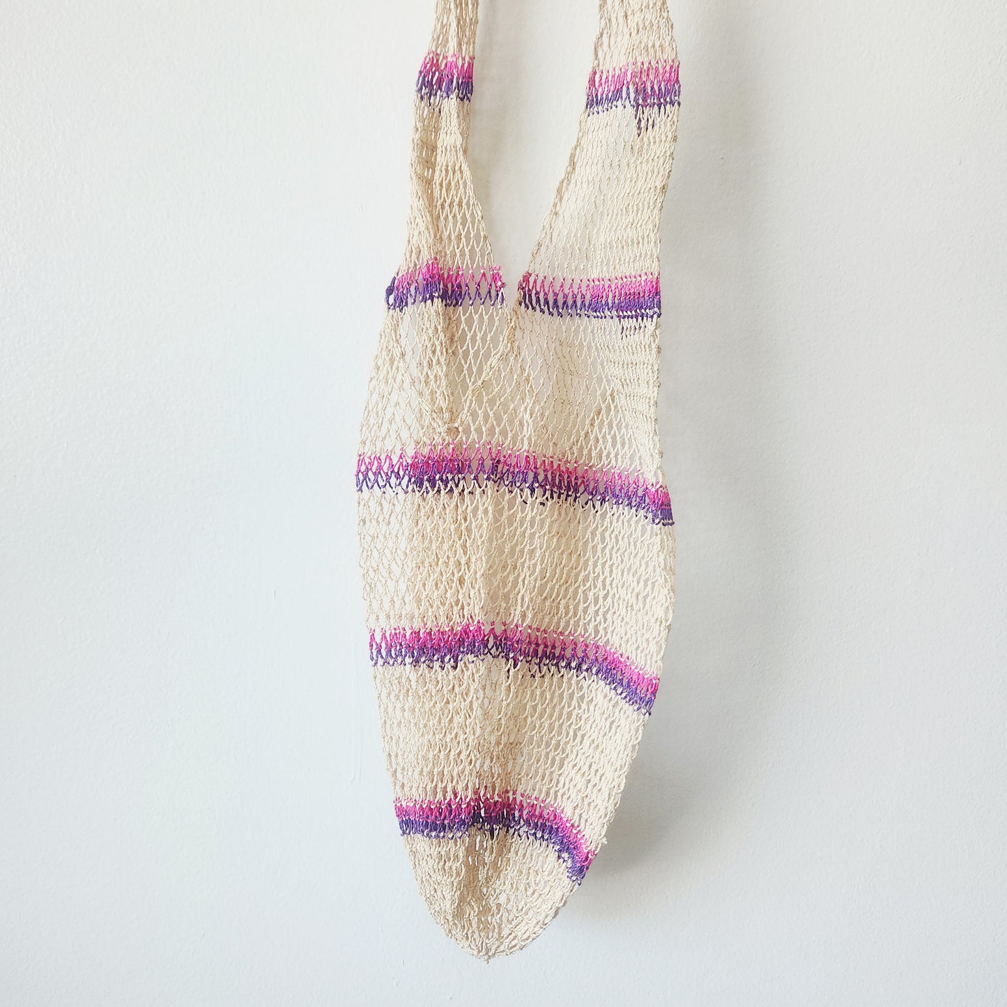 Vintage Open Weave Sack Bag