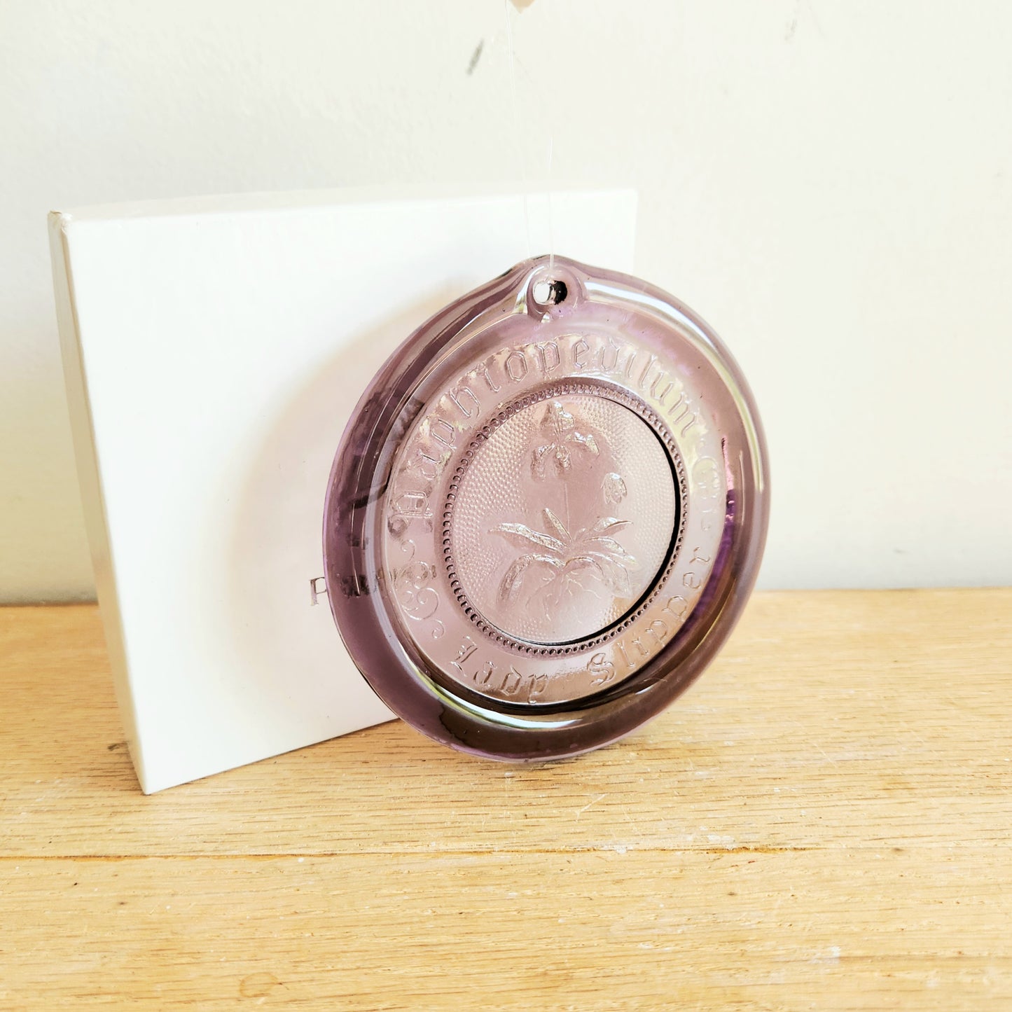 Hand-pressed Sun Catcher Orchid 4" Purple